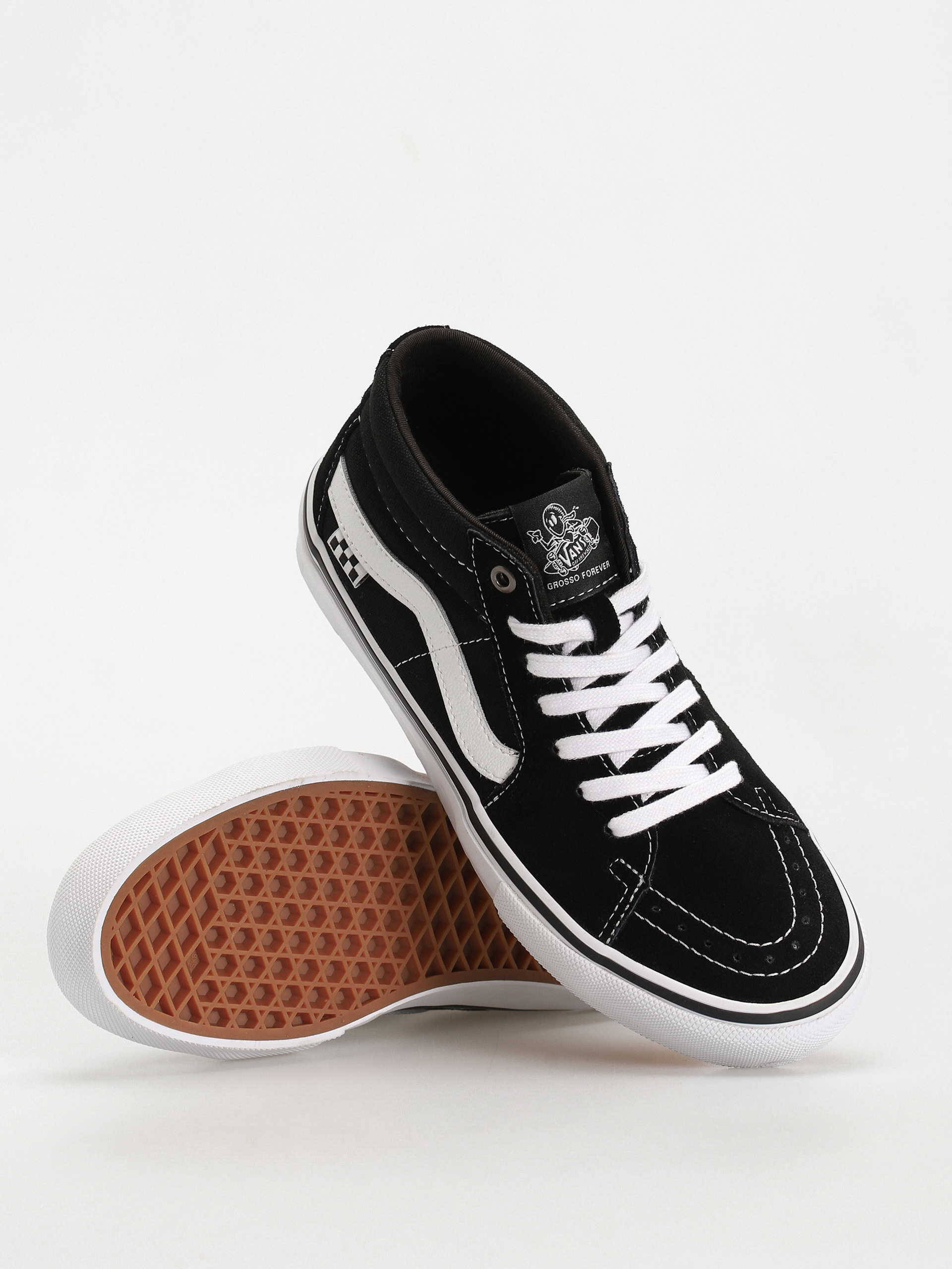 Boty Vans Skate Grosso Mid (black/white)