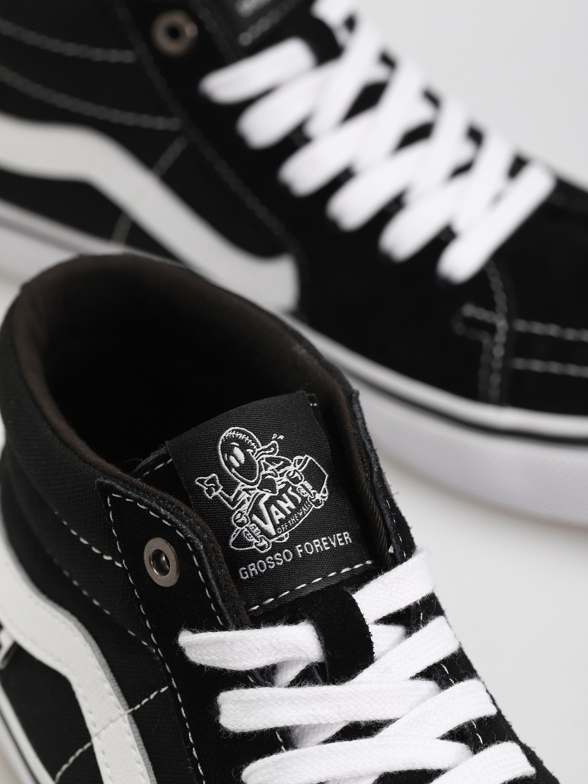 Boty Vans Skate Grosso Mid (black/white)