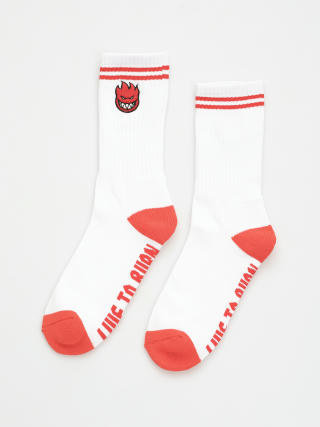 Ponožky Spitfire Bh Fill Emb (white/red)