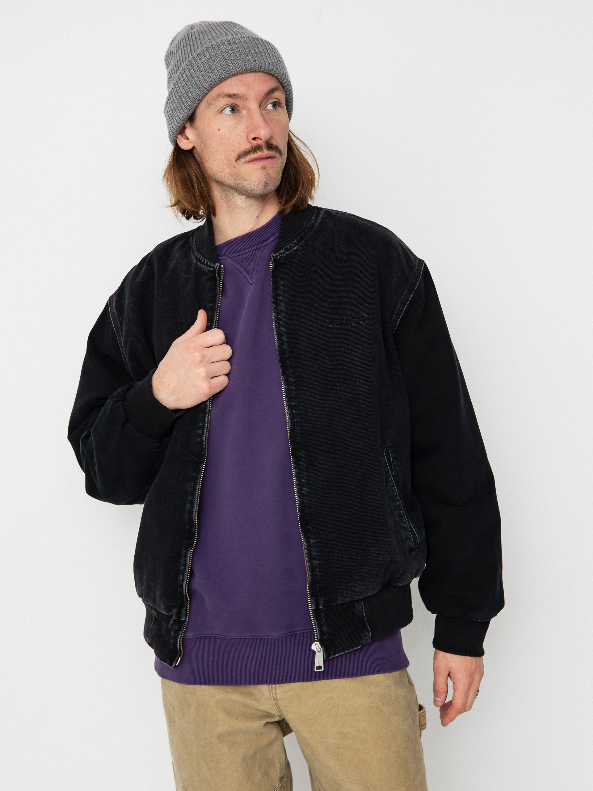 Bunda Carhartt WIP Paxon Bomber (black/black)