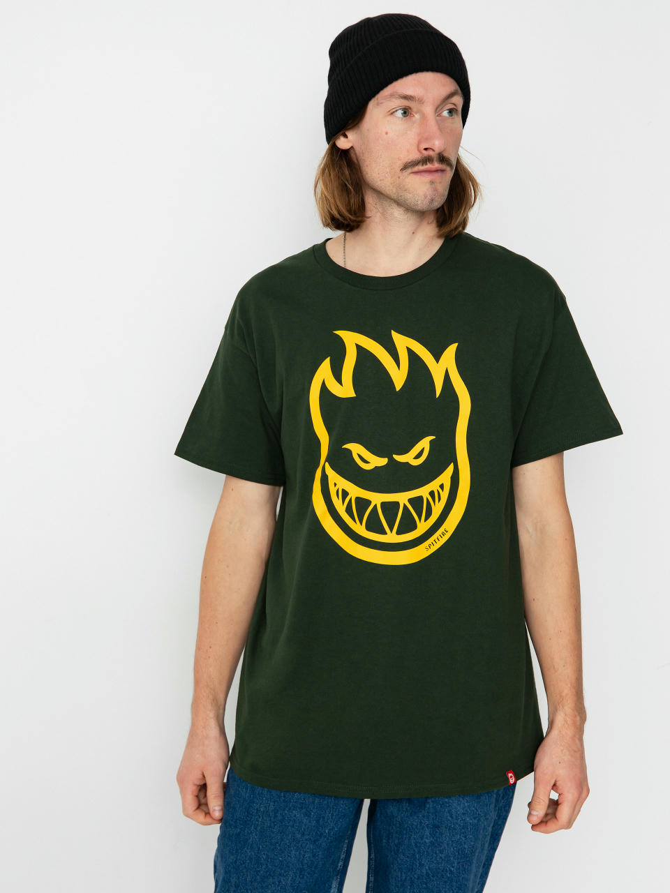 Tričko Spitfire Bighead (forest green/gold)