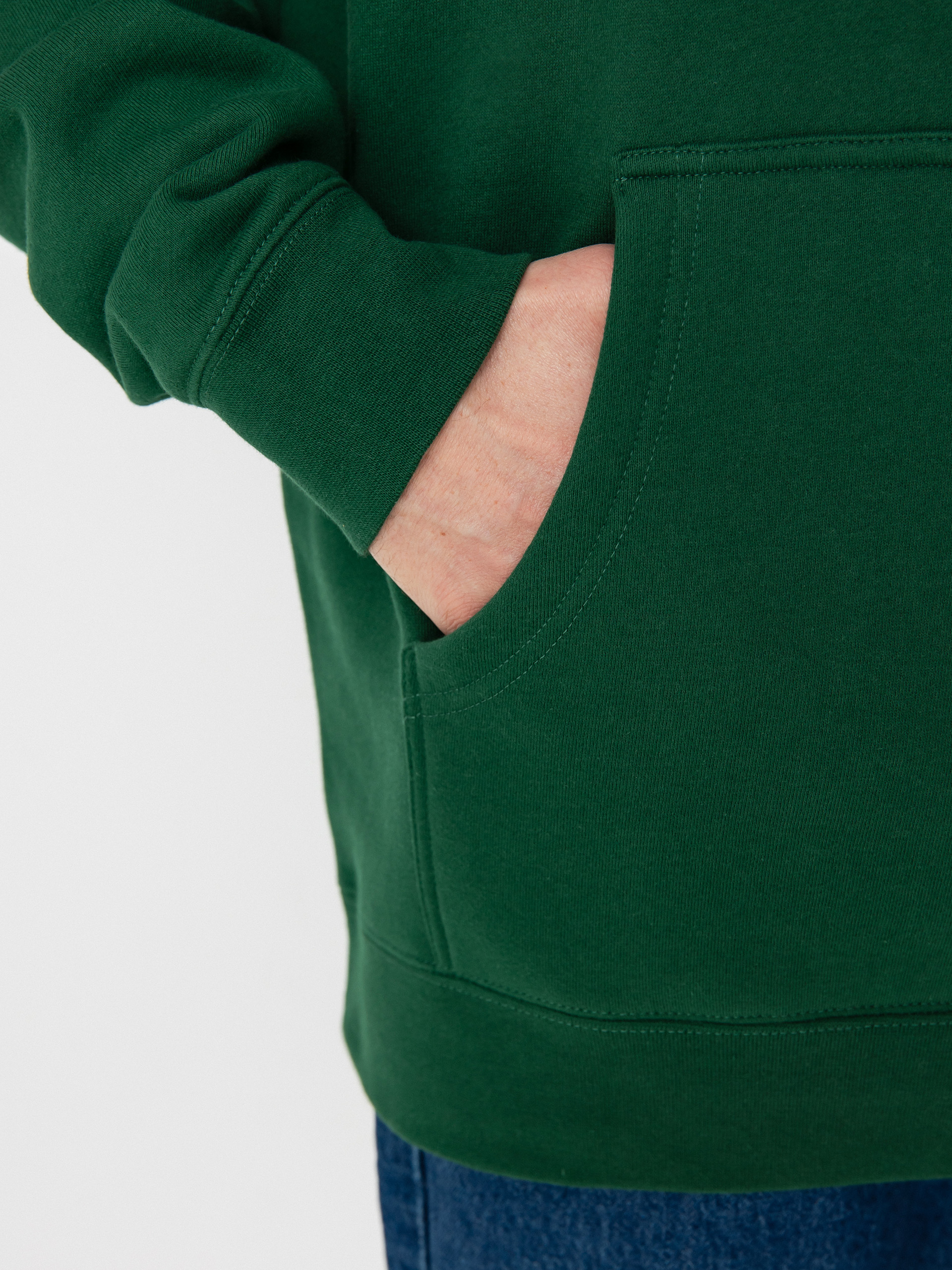 Mikina s kapucí Real Oval HD (dark green/black/white)