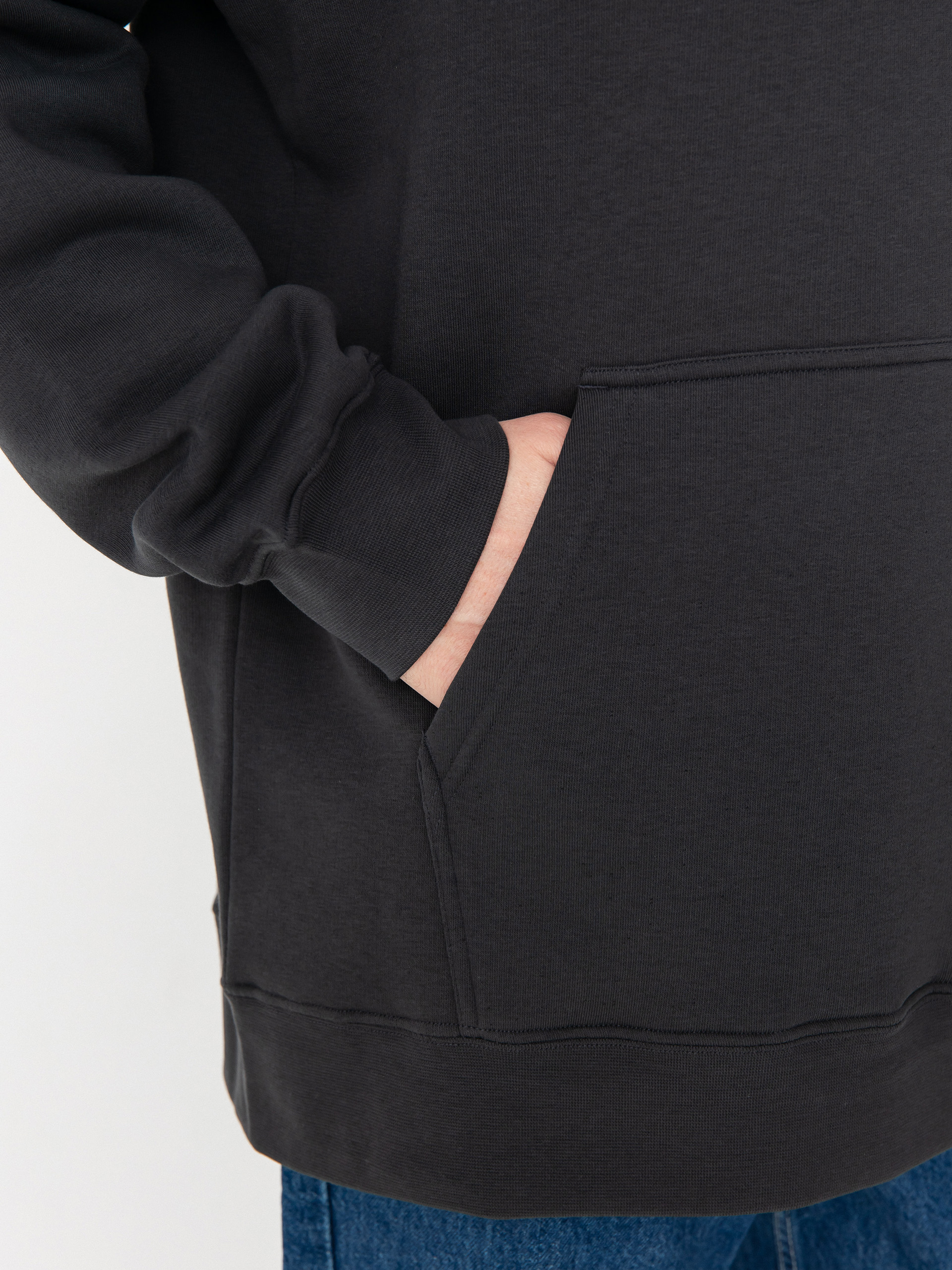 Mikina s kapucí Burton Mountain HD (true black)