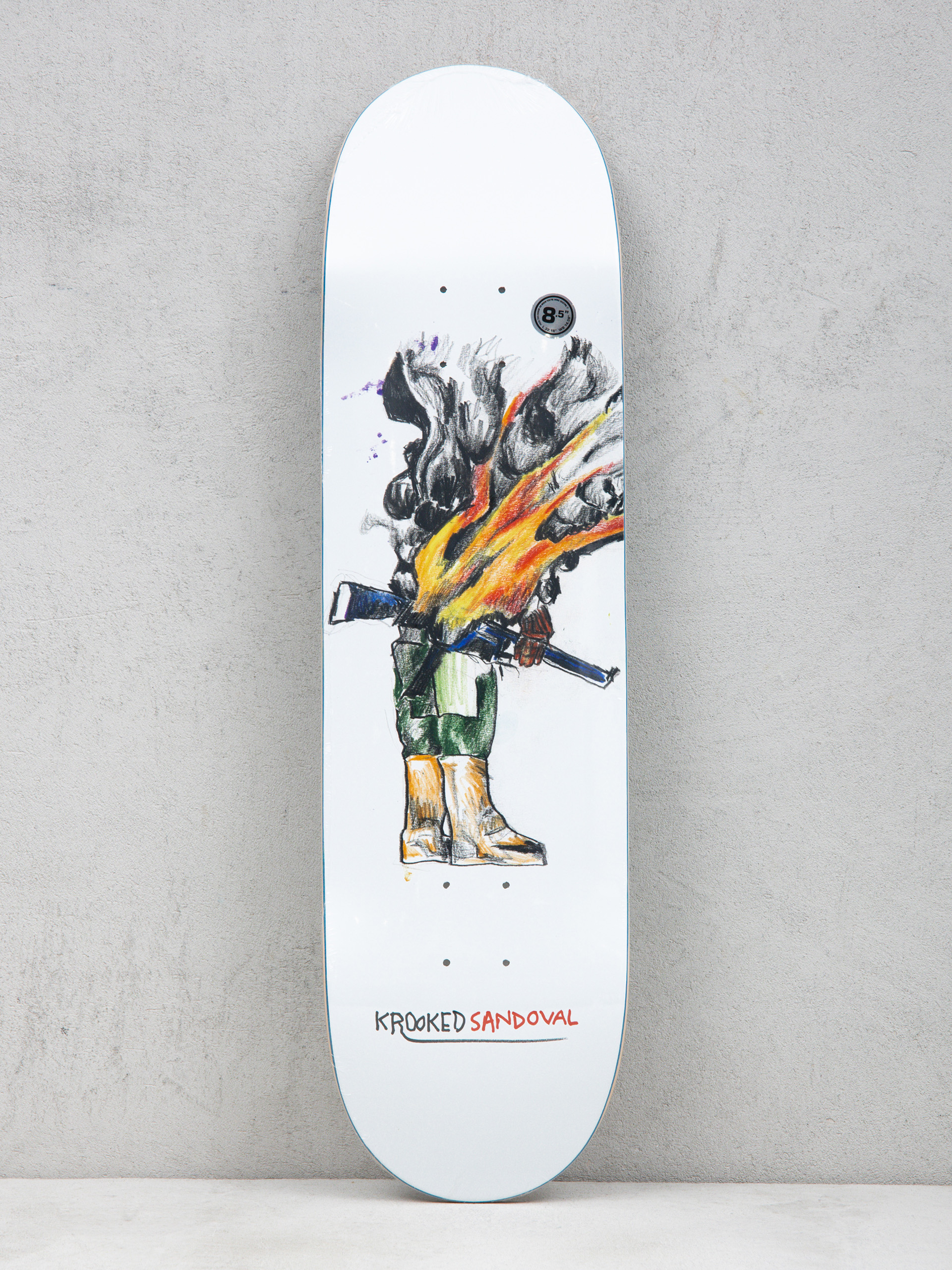 Deska Krooked Sandoval At Ease (white)