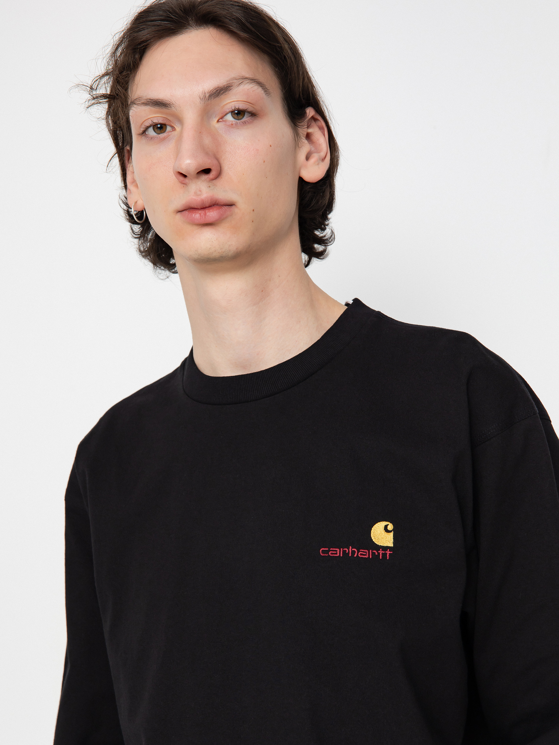 Triko Carhartt WIP American Script (black)