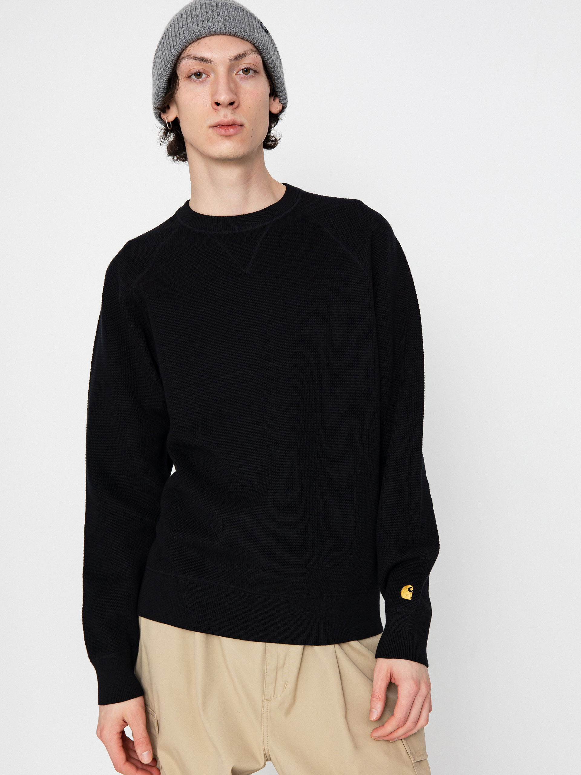 Svetr Carhartt WIP Chase (black/gold)