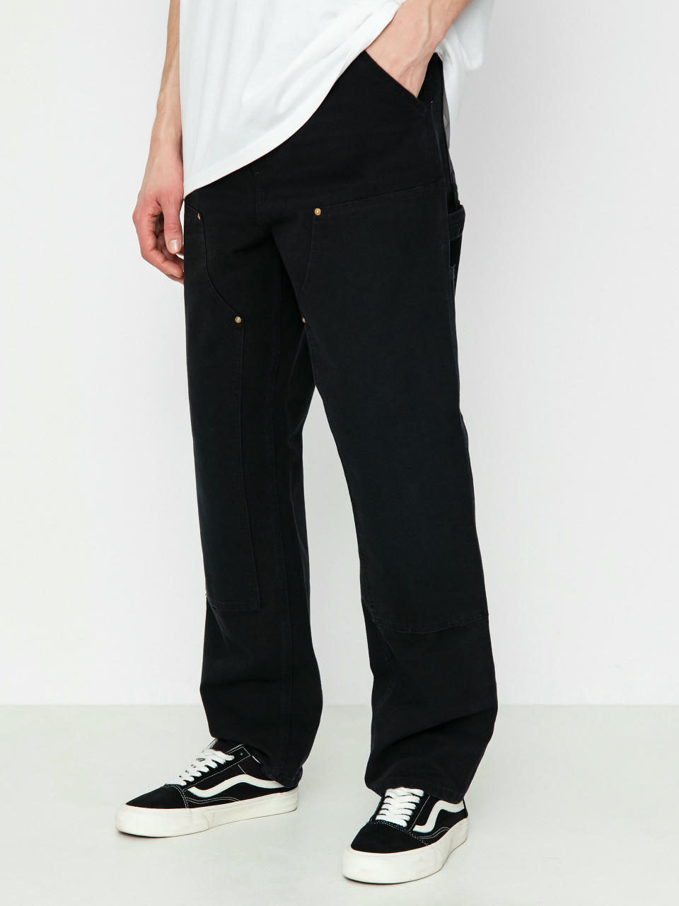 Kalhoty Carhartt WIP Double Knee (black)