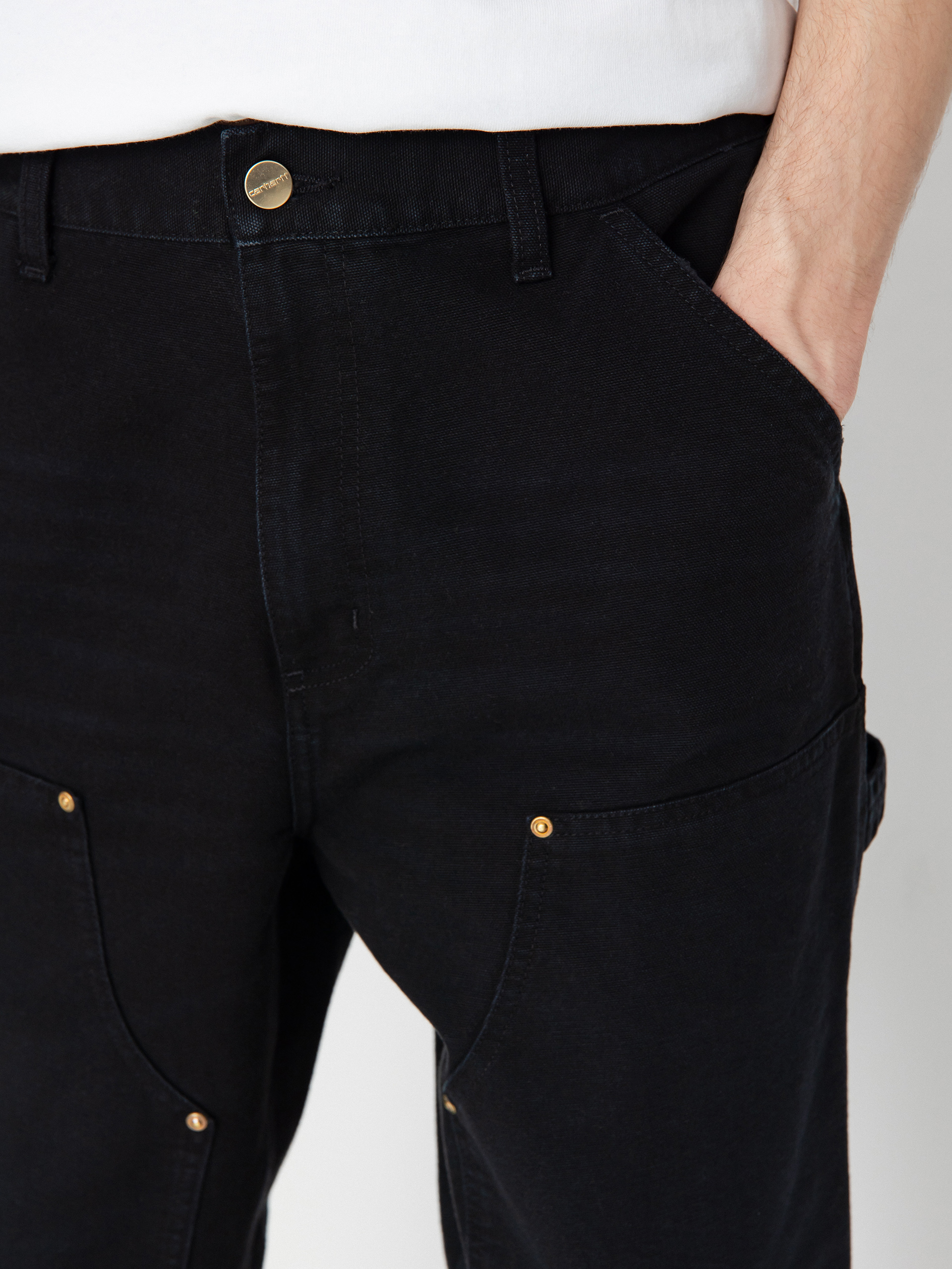 Kalhoty Carhartt WIP Double Knee (black)