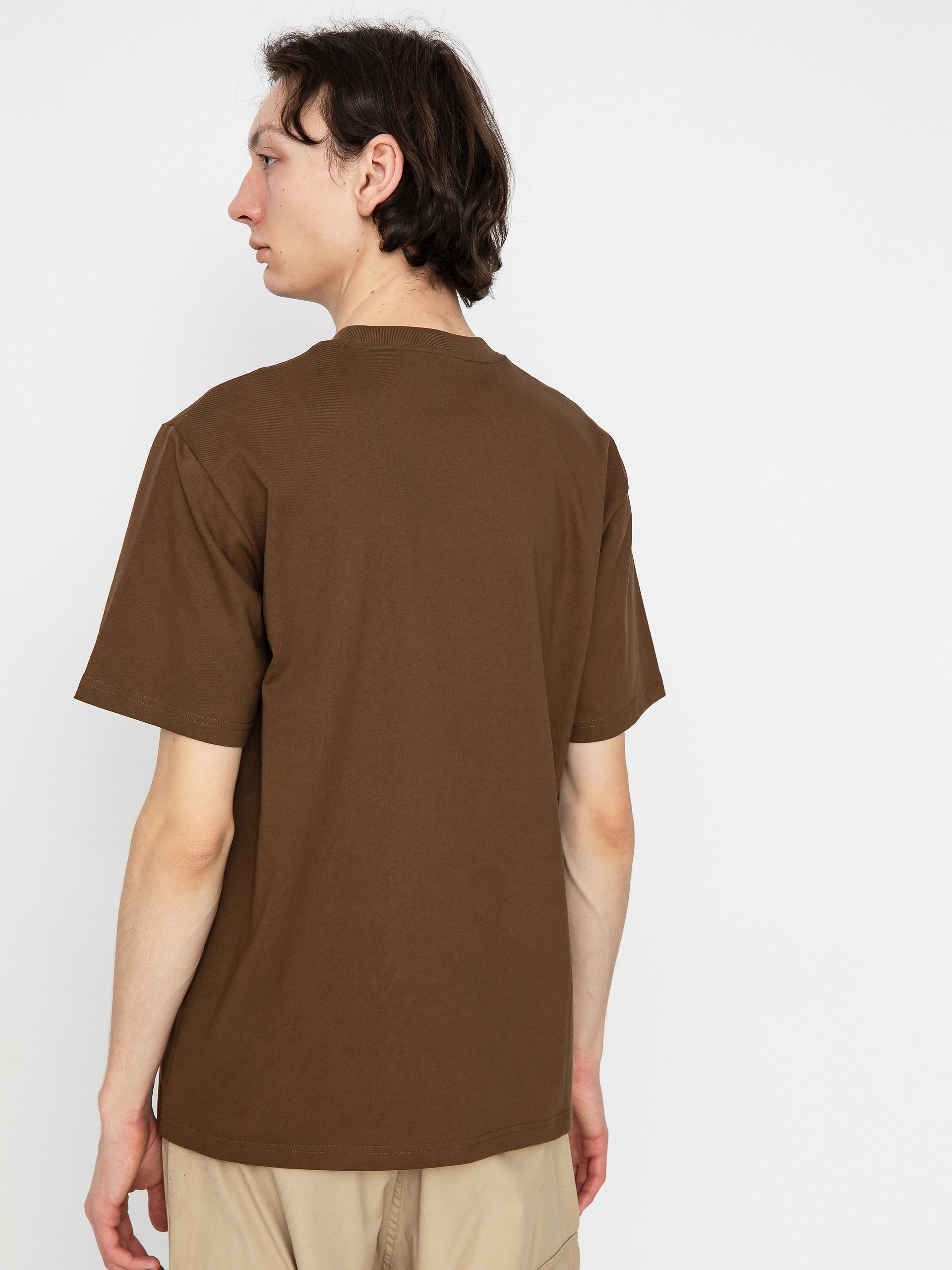 Tričko Carhartt WIP University Script (lumber/white)