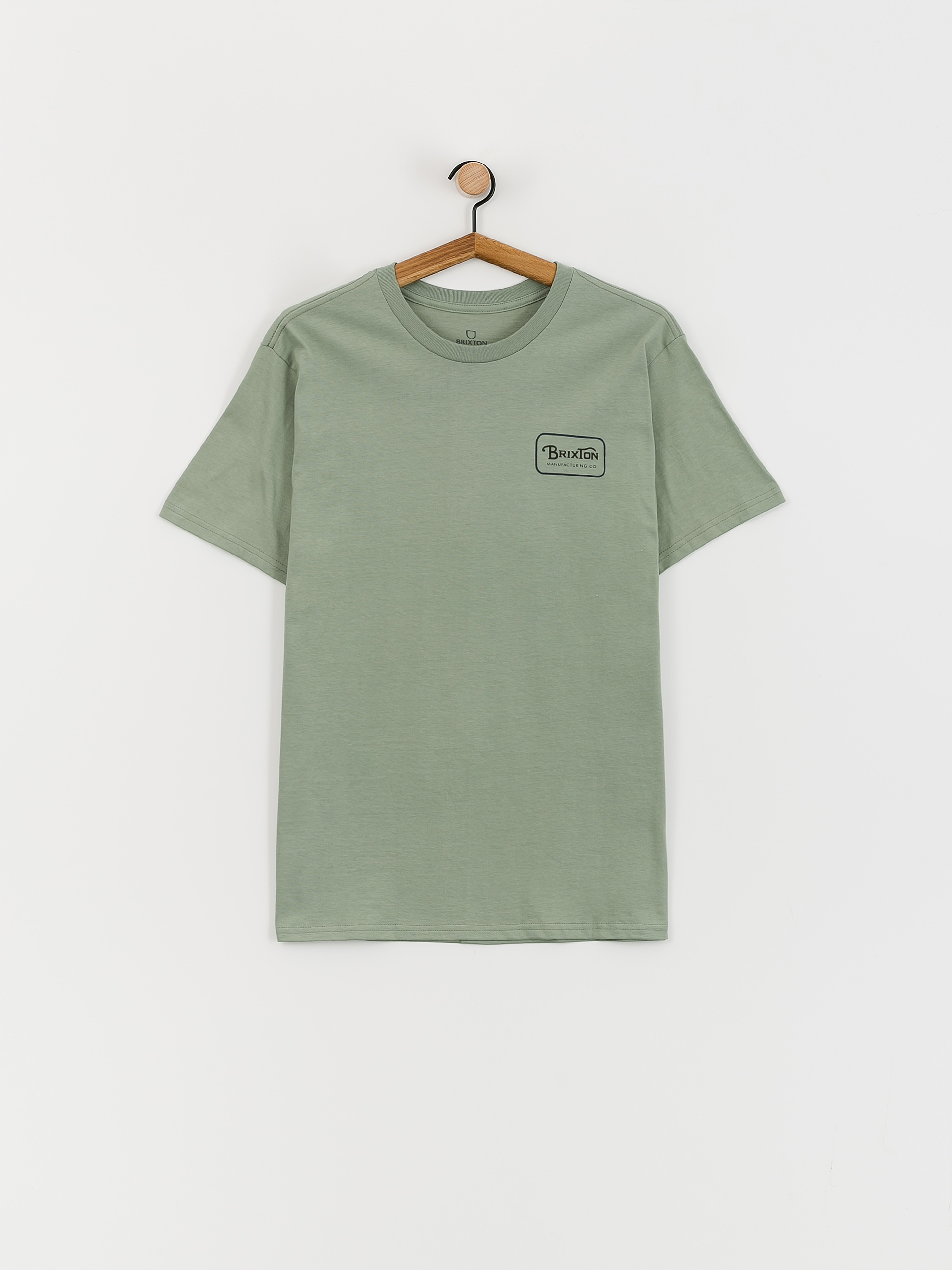 Tričko Brixton Grade Stt (chinois green/washed navy/wash)
