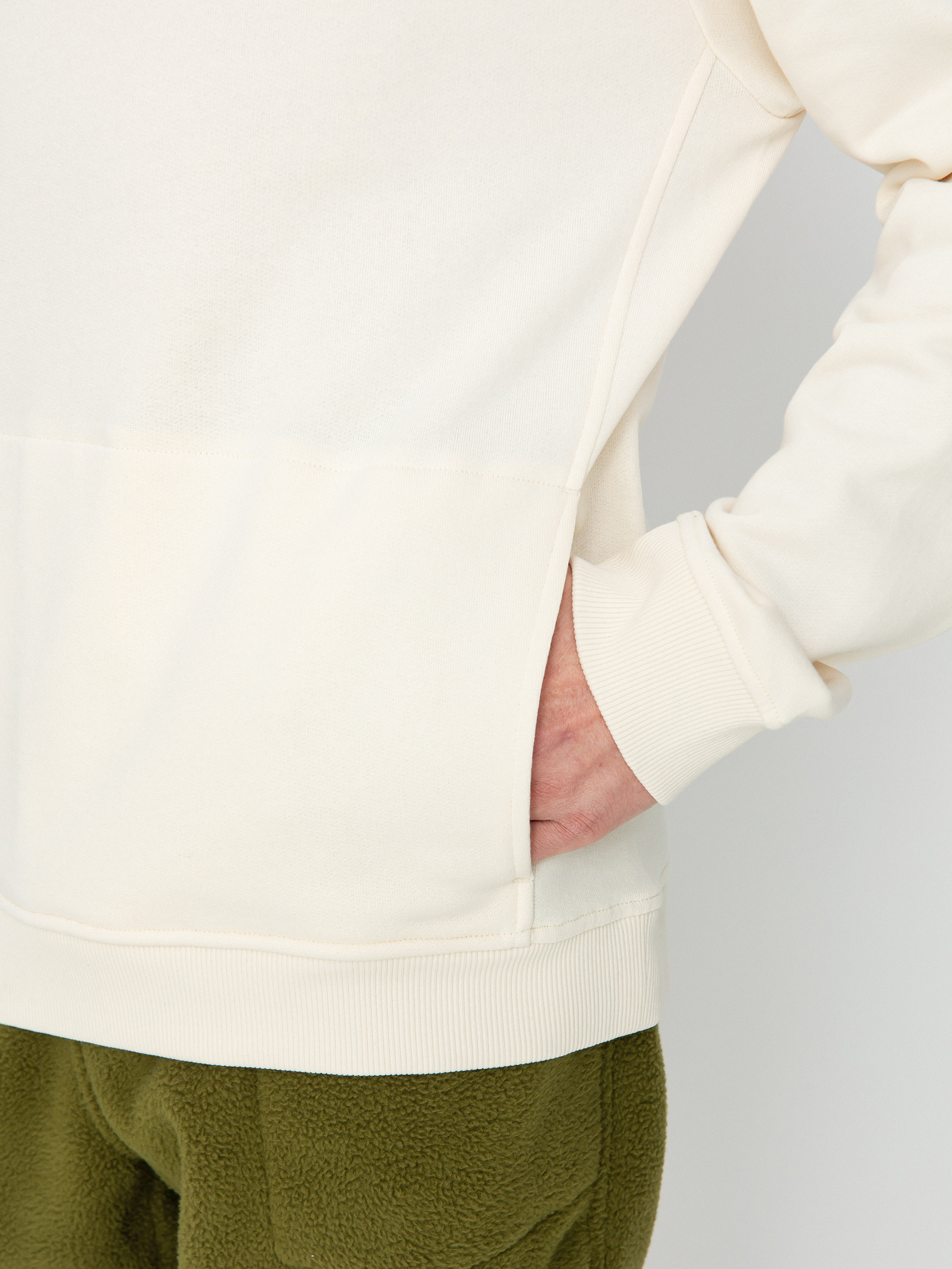 Mikina s kapucí The North Face Fine Alpine HD (white dune)