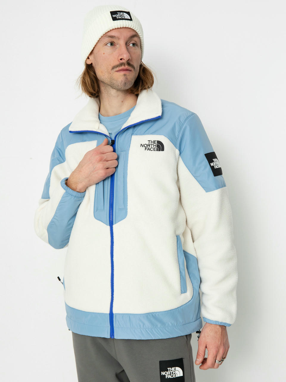 Bunda The North Face M Fleeski Y2K Fz (white dune/steel blue)