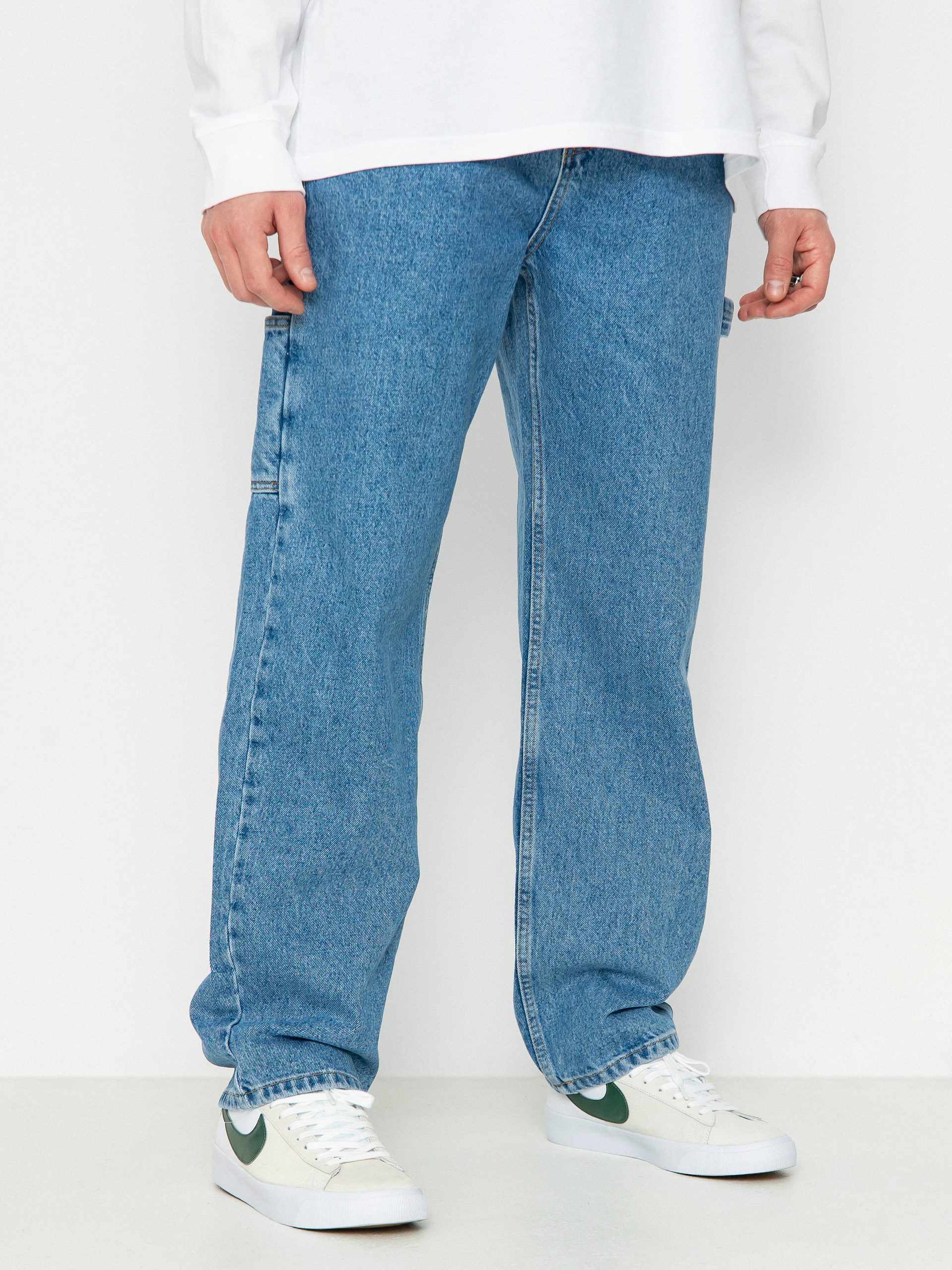 Kalhoty The National Skateboard Co Boreray Carpenter Jeans (washed blue)