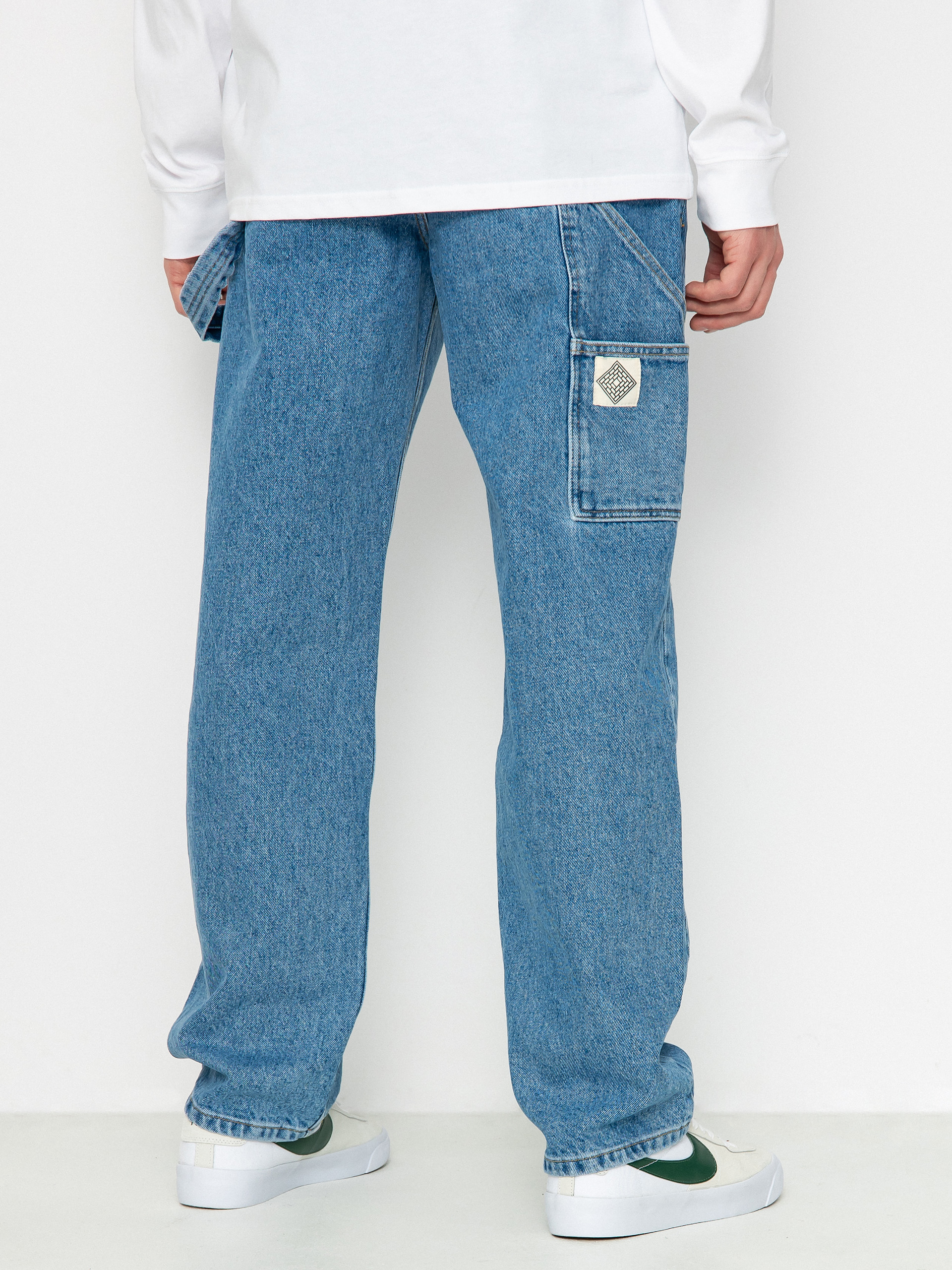 Kalhoty The National Skateboard Co Boreray Carpenter Jeans (washed blue)