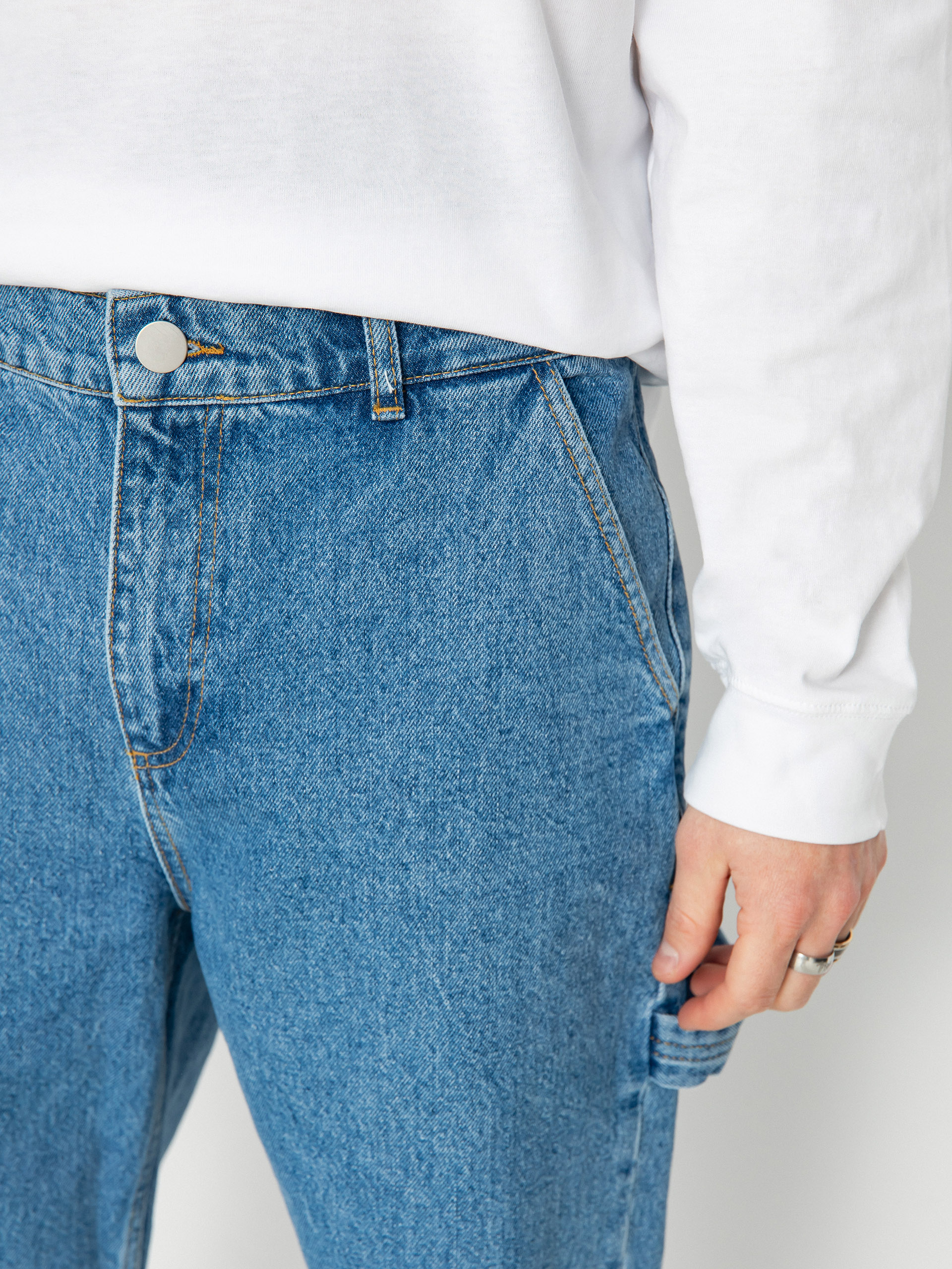 Kalhoty The National Skateboard Co Boreray Carpenter Jeans (washed blue)