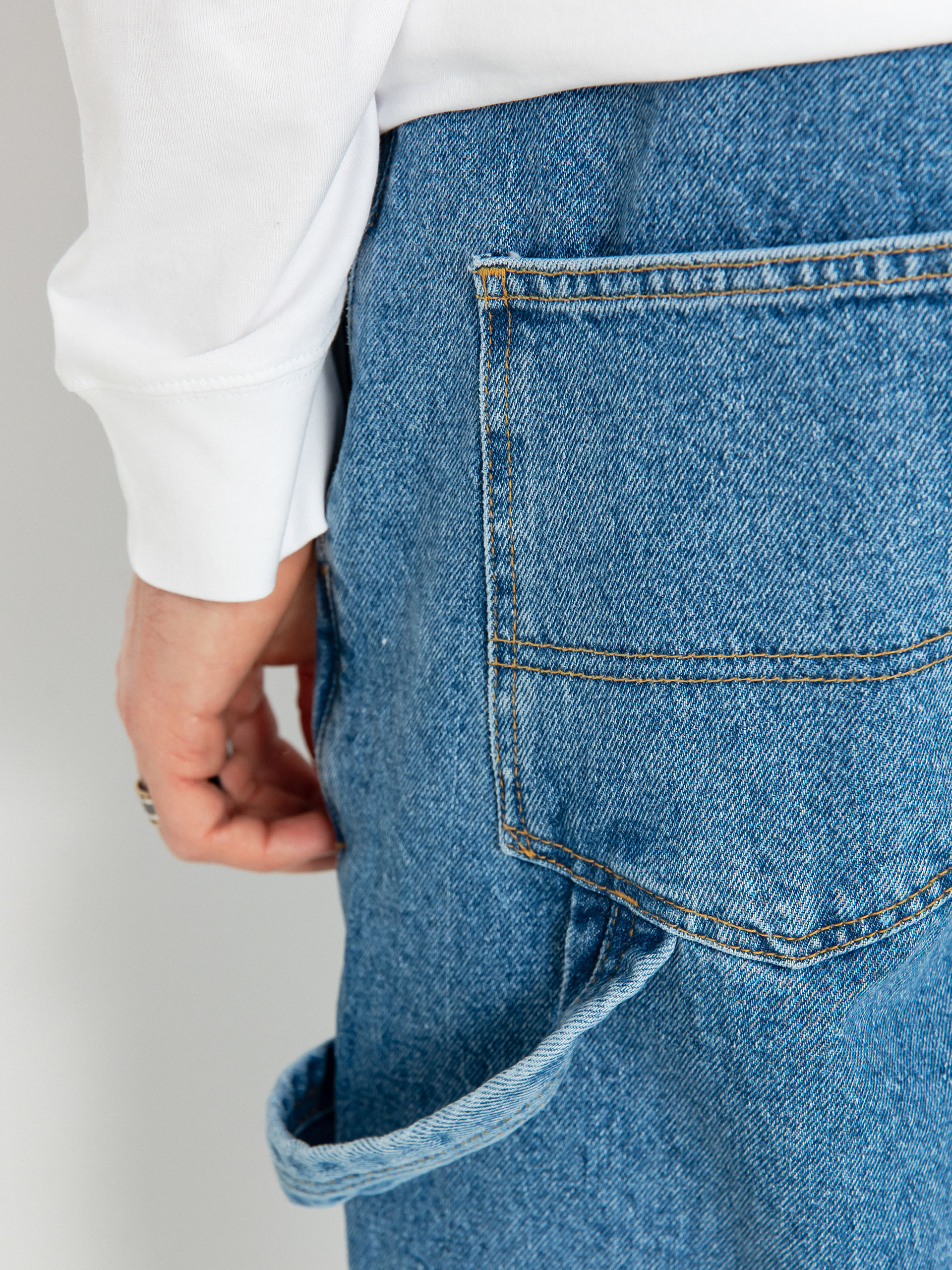 Kalhoty The National Skateboard Co Boreray Carpenter Jeans (washed blue)