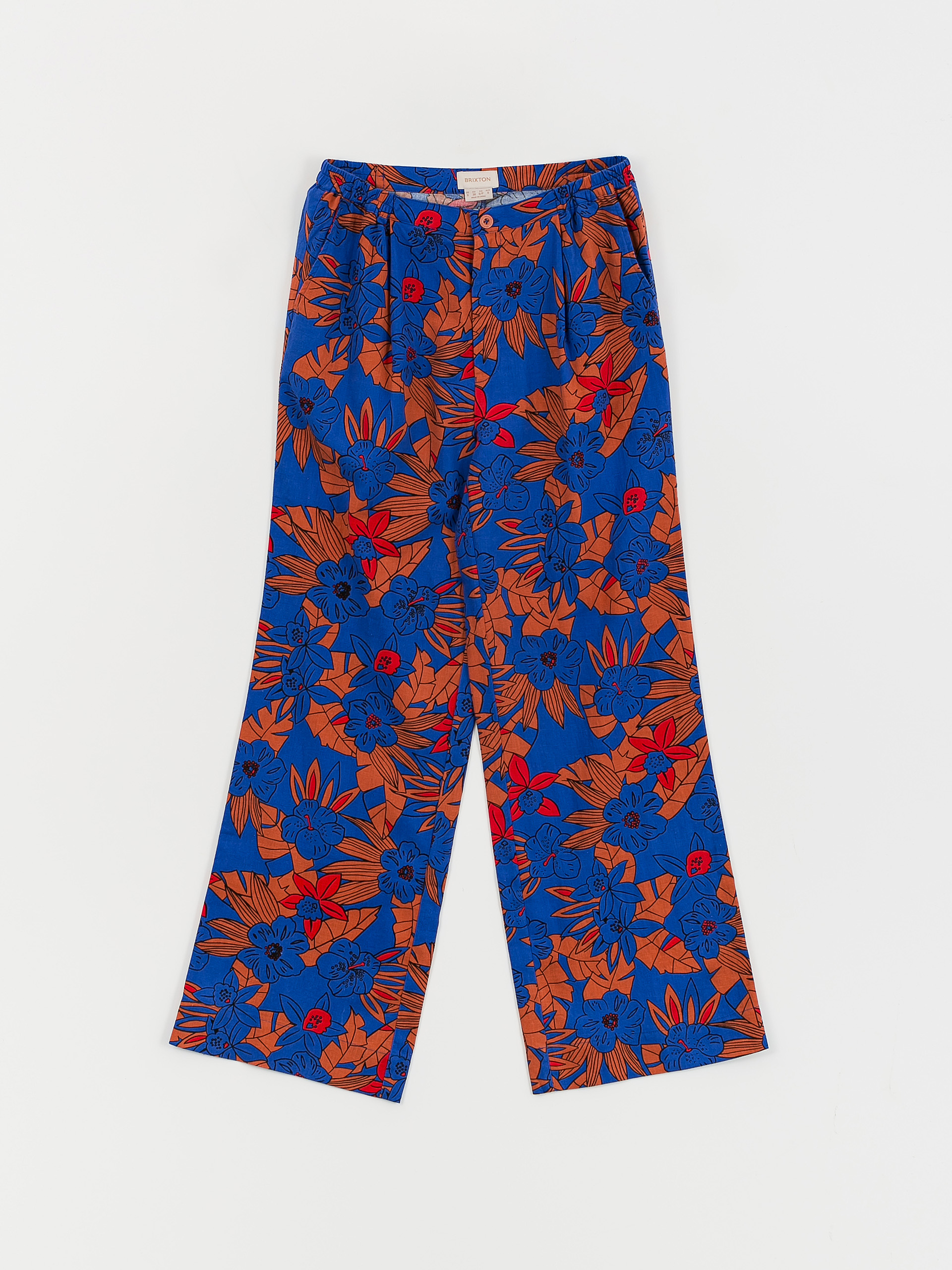 Kalhoty Brixton Mercado Linen Wmn (terracotta)