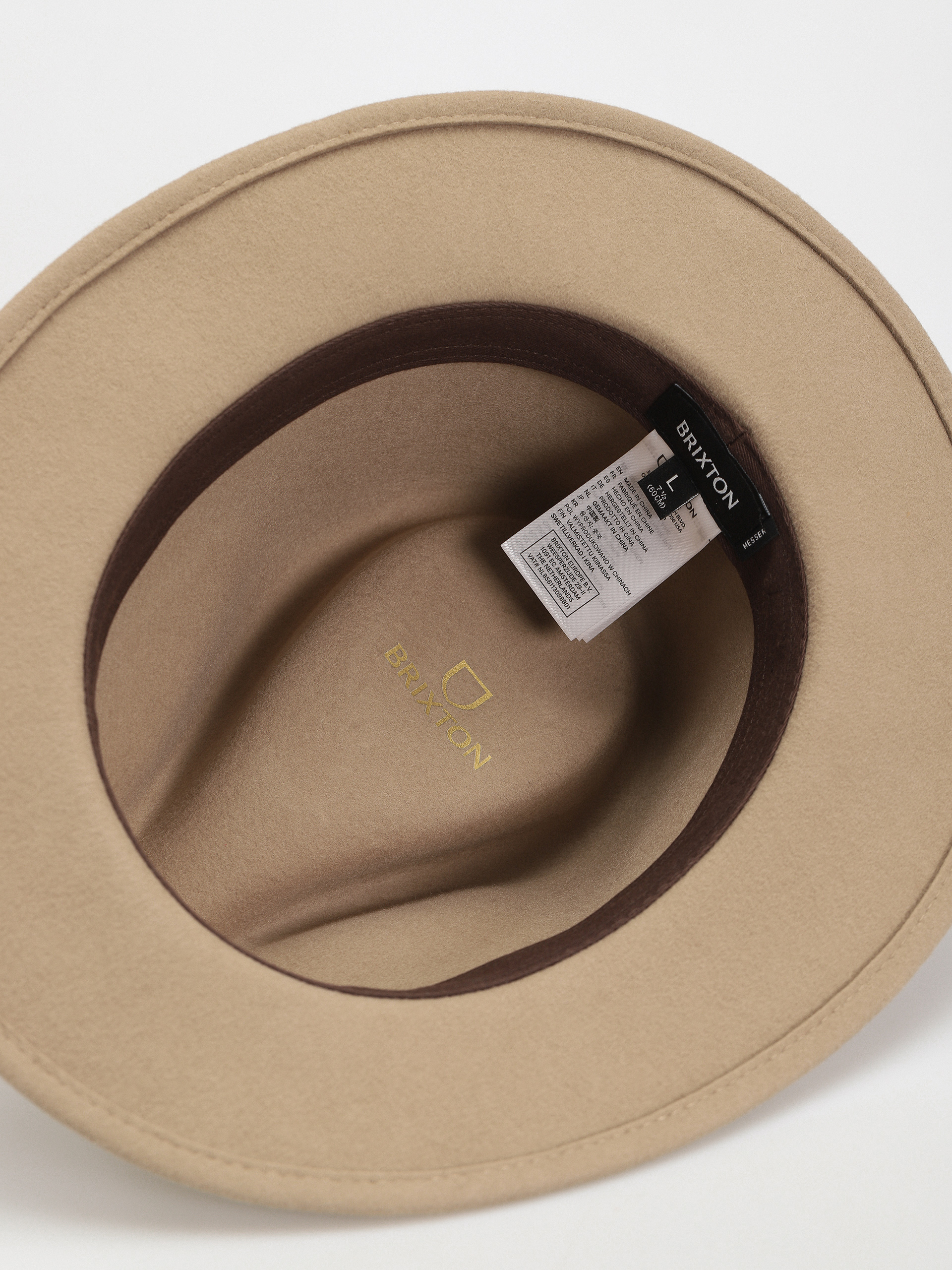 Klobouk Brixton Messer Fedora (sand)