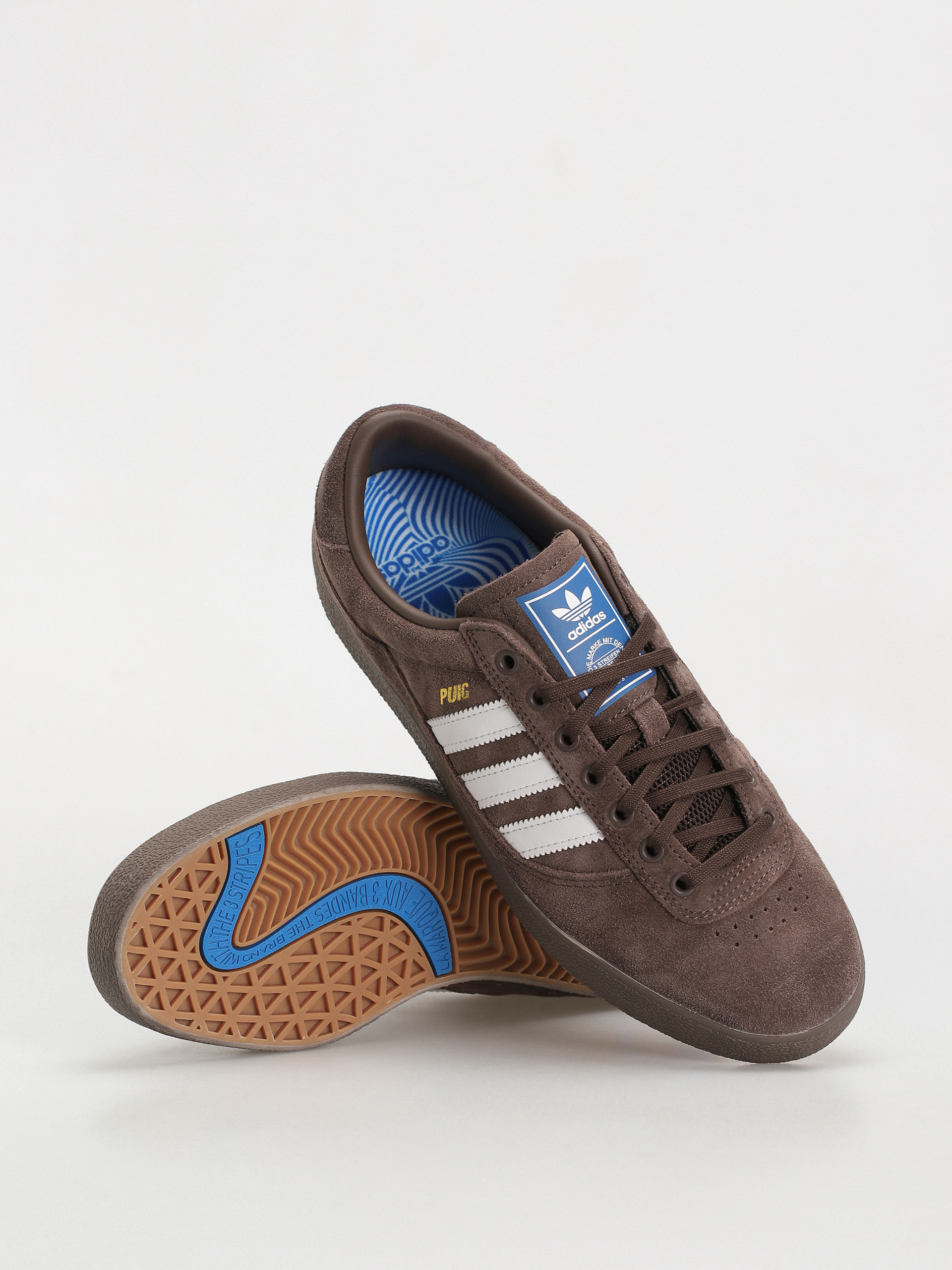 Boty adidas Puig Indoor (brown/ftwwht/blubir)