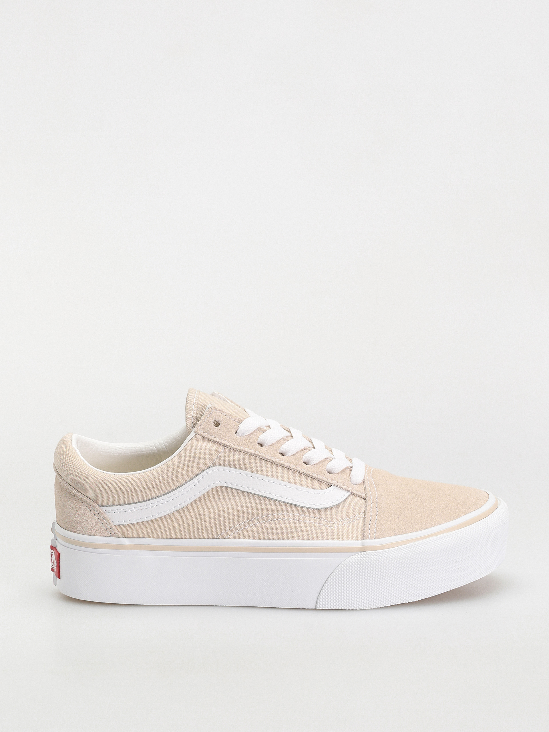 Vans old skool platform best sale femme beige