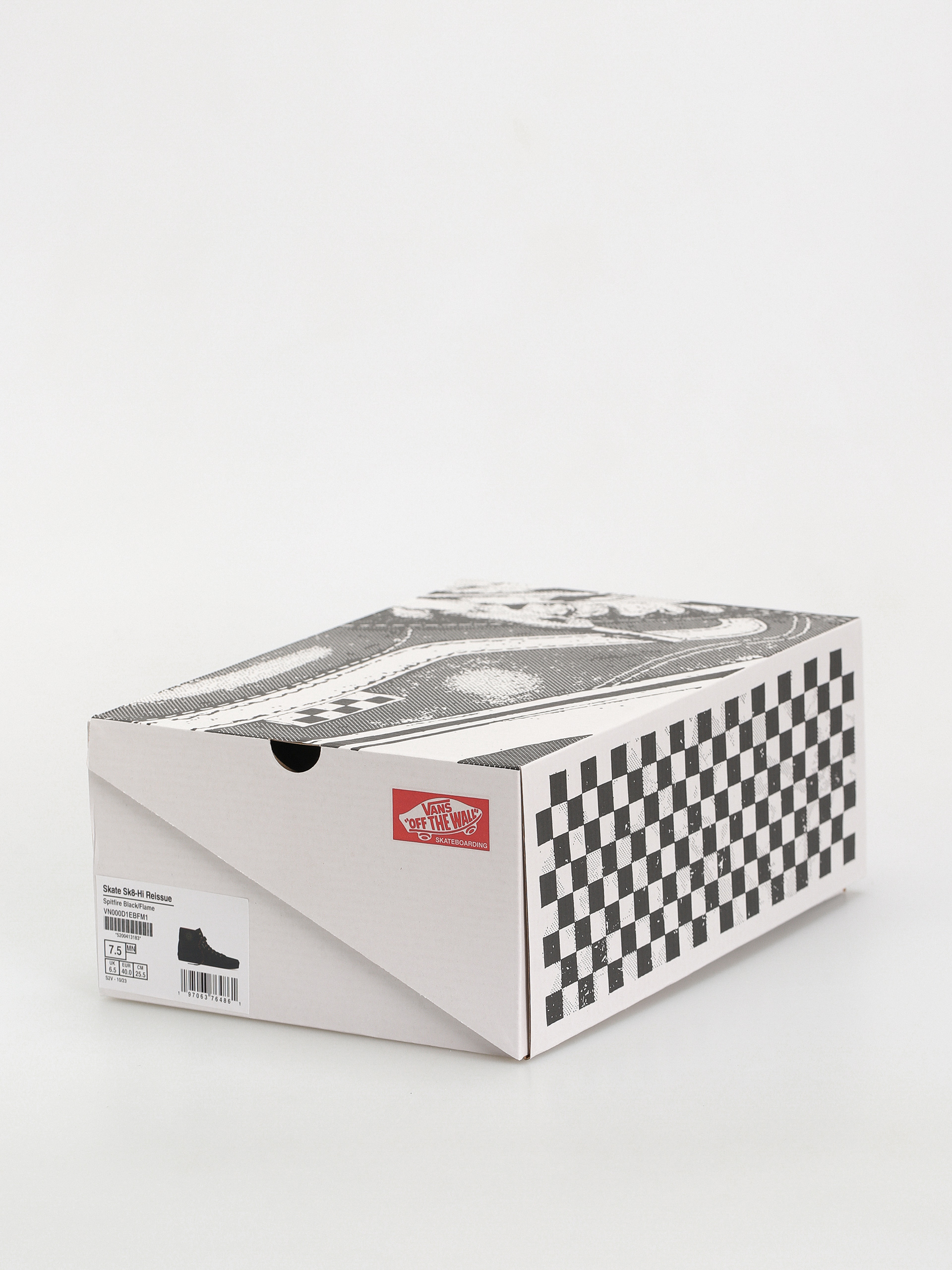 Boty Vans X Spitfire Skate Sk8 Hi Reissue (spitfire black/flame)