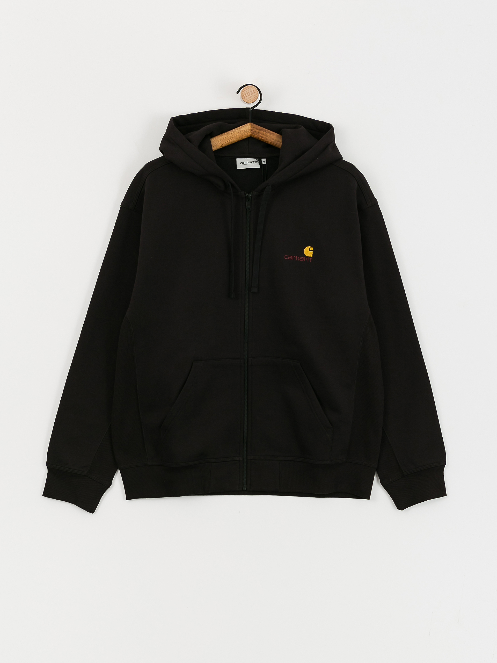 Mikina s kapucí Carhartt WIP American Script ZHD (black)