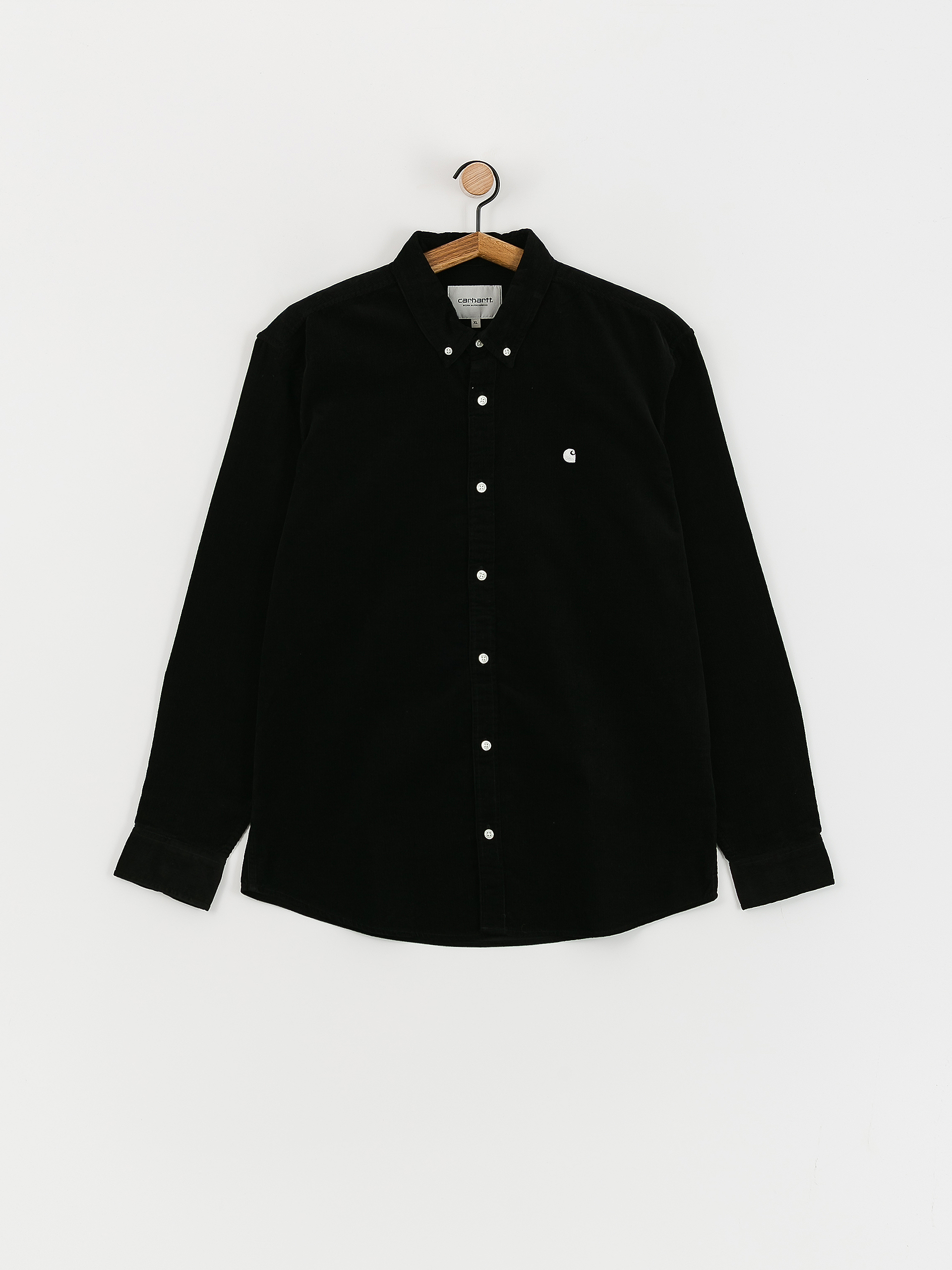 Košile Carhartt WIP Madison Fine Cord (black/wax)