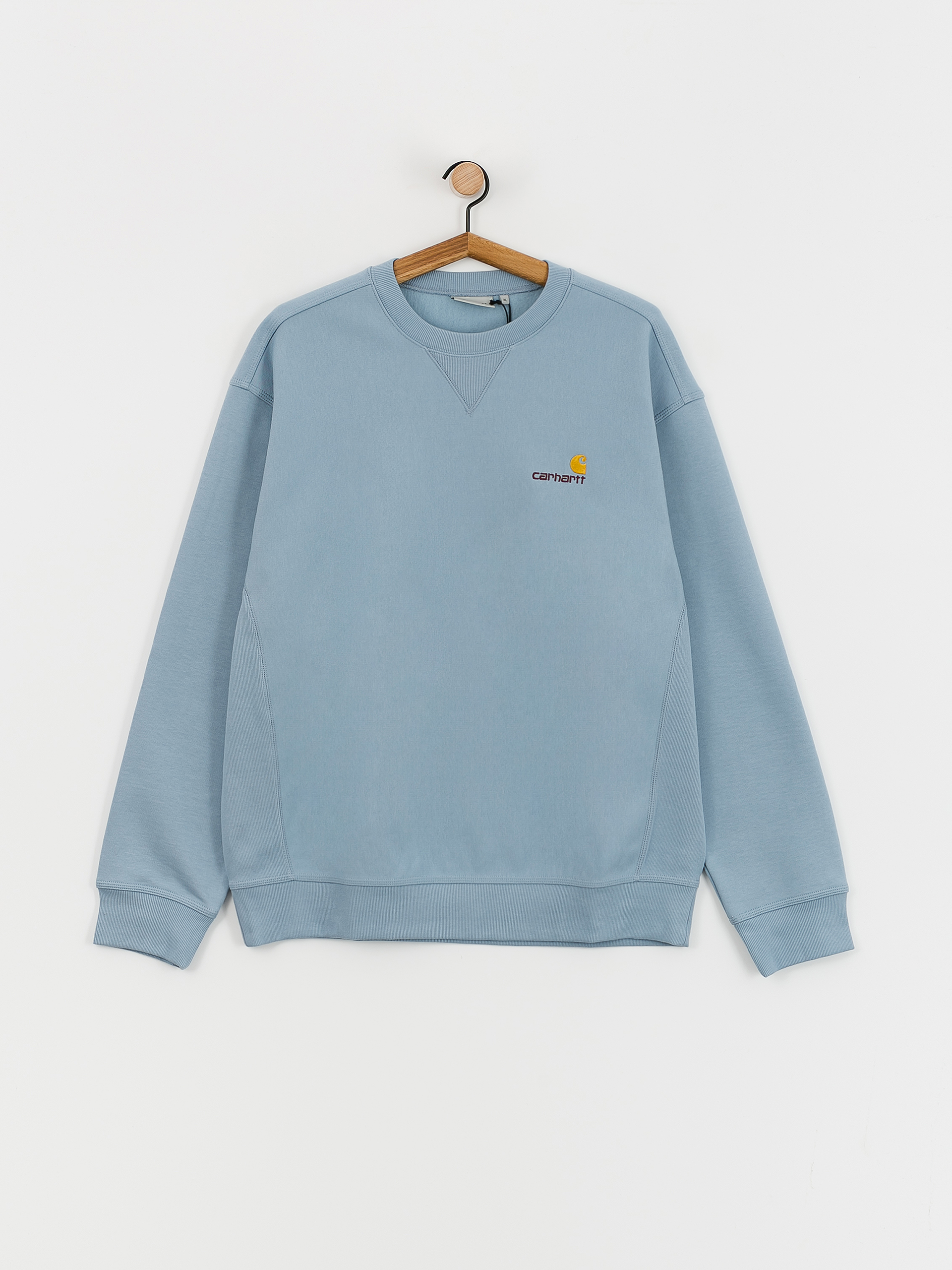 Mikina Carhartt WIP American Script (frosted blue)