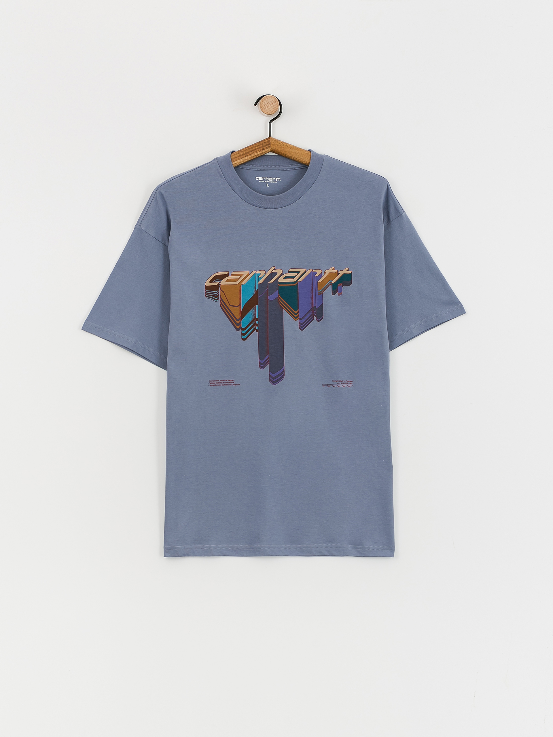 Tričko Carhartt WIP Diagram Script (bay blue)