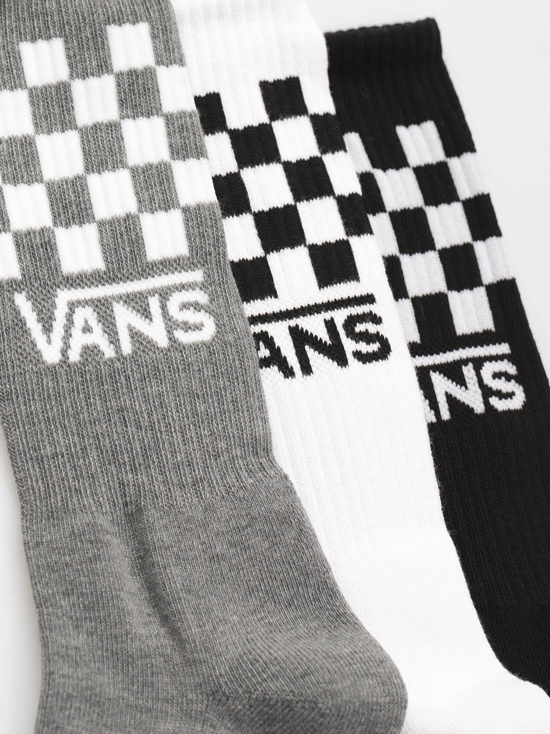 Ponožky Vans Classic Check Crew (black/white)