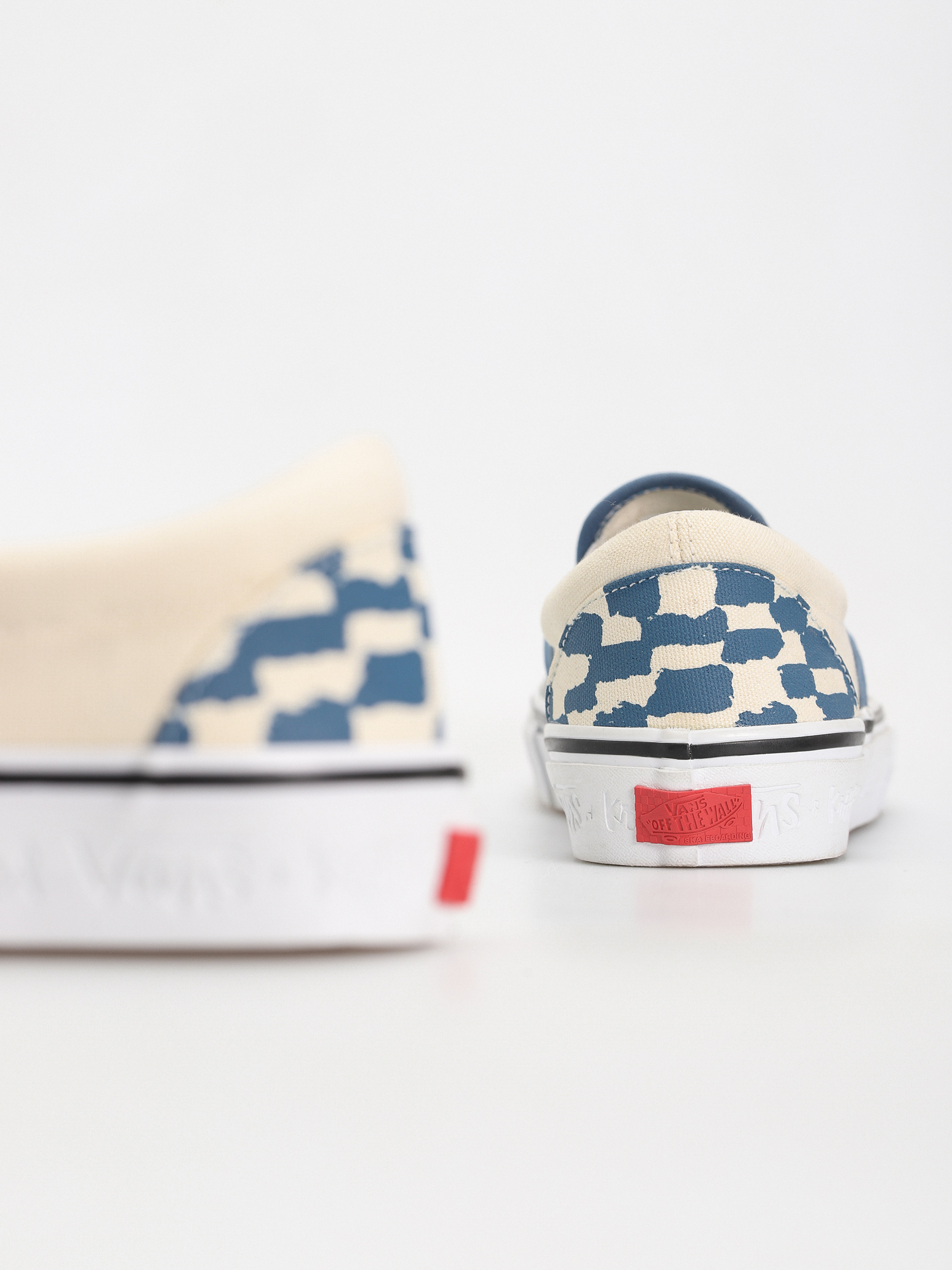 Boty Vans X KROOKED Skate Slip On (by natas for ray/blue)