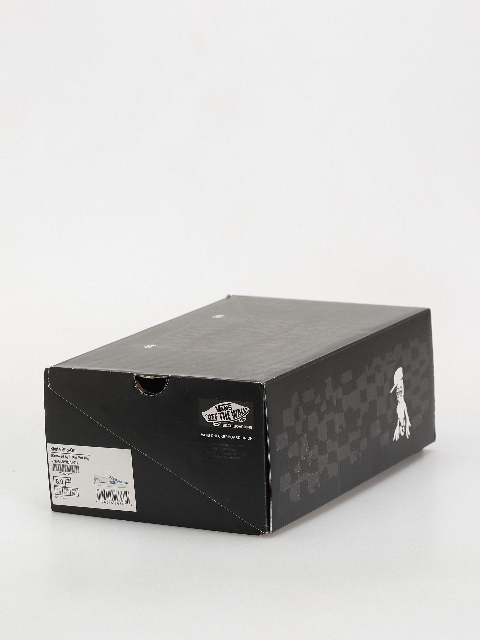 Boty Vans X KROOKED Skate Slip On (by natas for ray/blue)