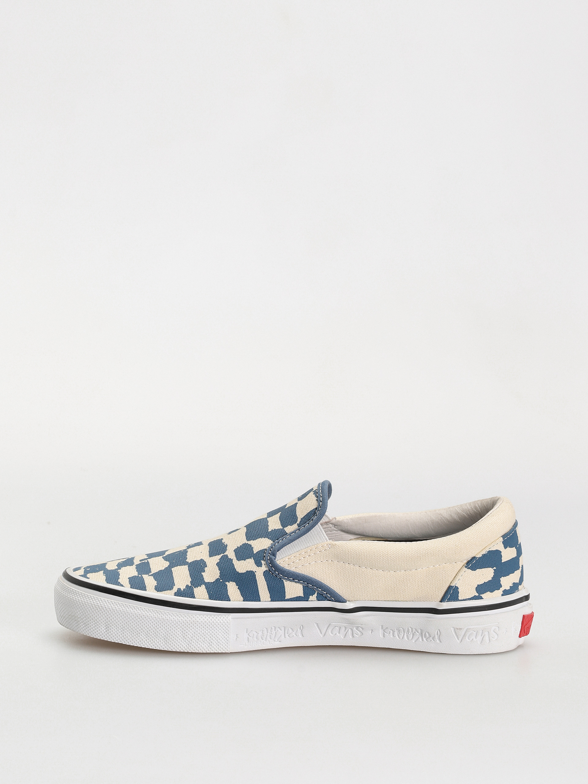 Boty Vans X KROOKED Skate Slip On (by natas for ray/blue)