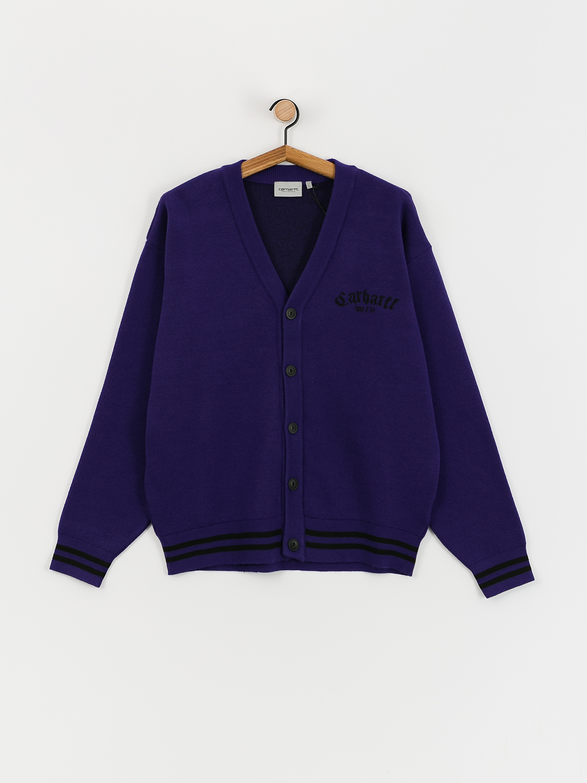 Svetr Carhartt WIP Onyx Cardigan (tyrian/black)