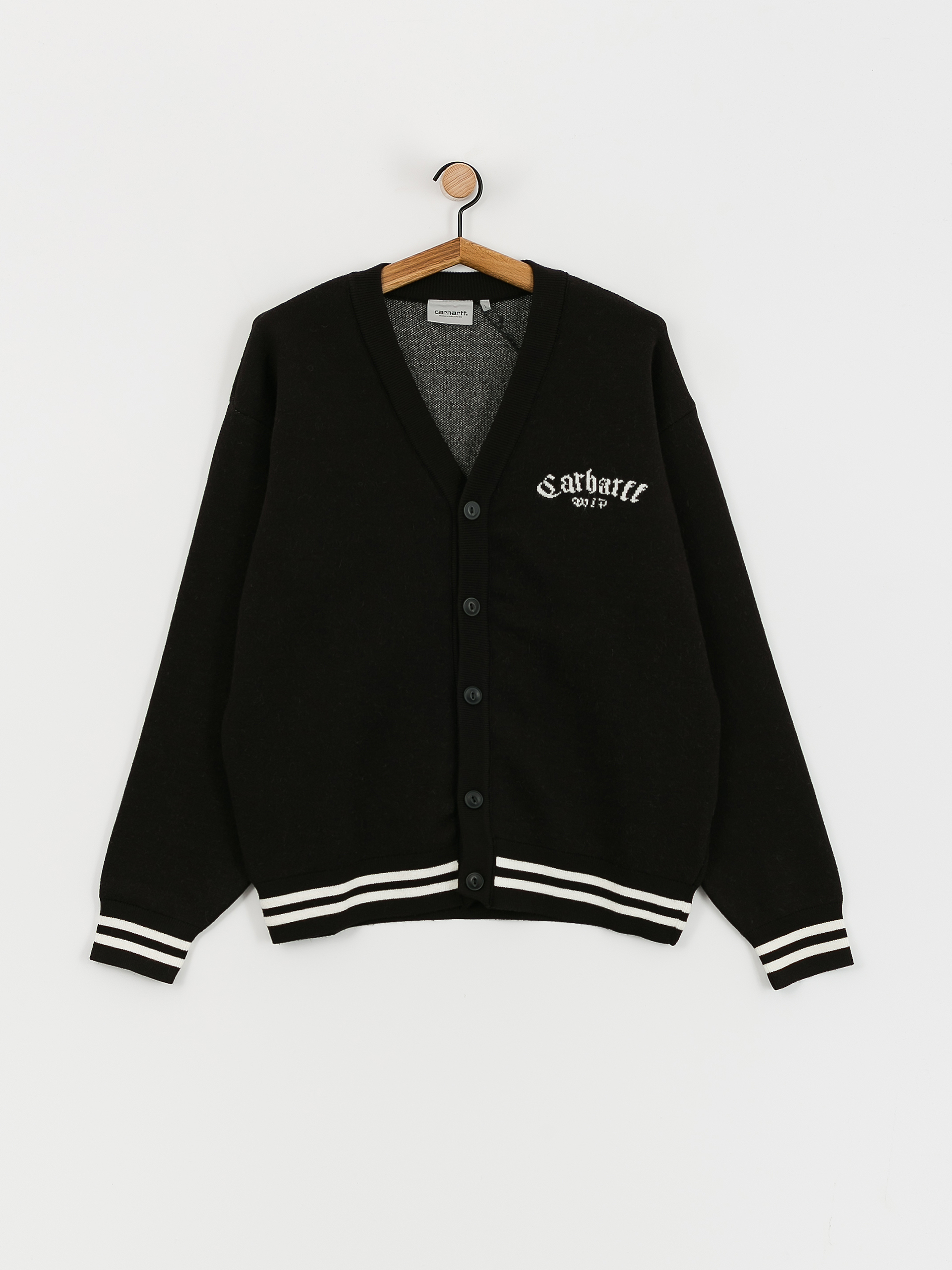 Svetr Carhartt WIP Onyx Cardigan (black/wax)
