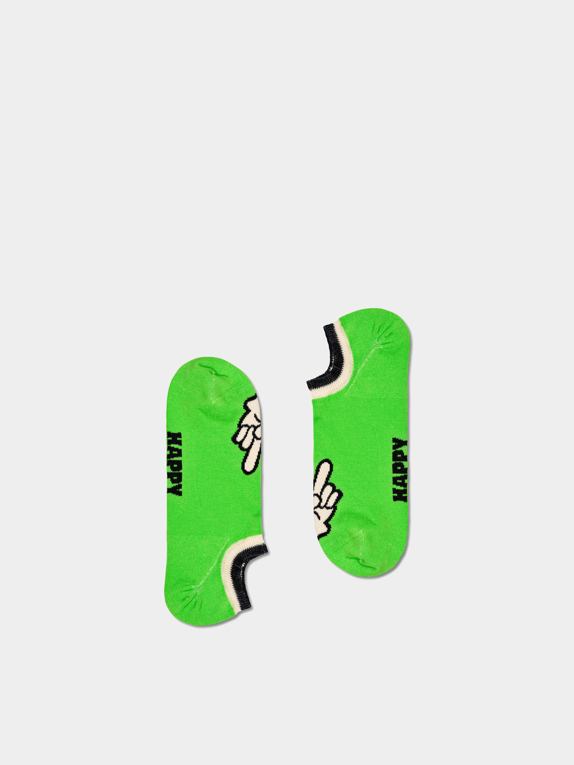 Ponožky Happy Socks 3-Pack Peace No Show (black)