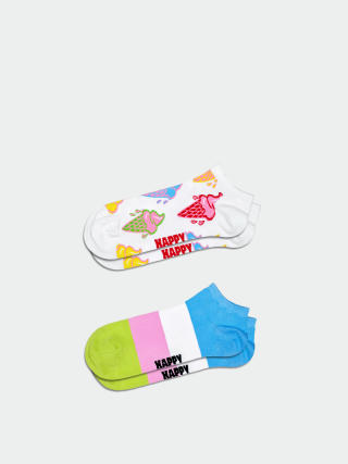 Ponožky Happy Socks 2-Pack Ice Cream & Stripe Low (white)