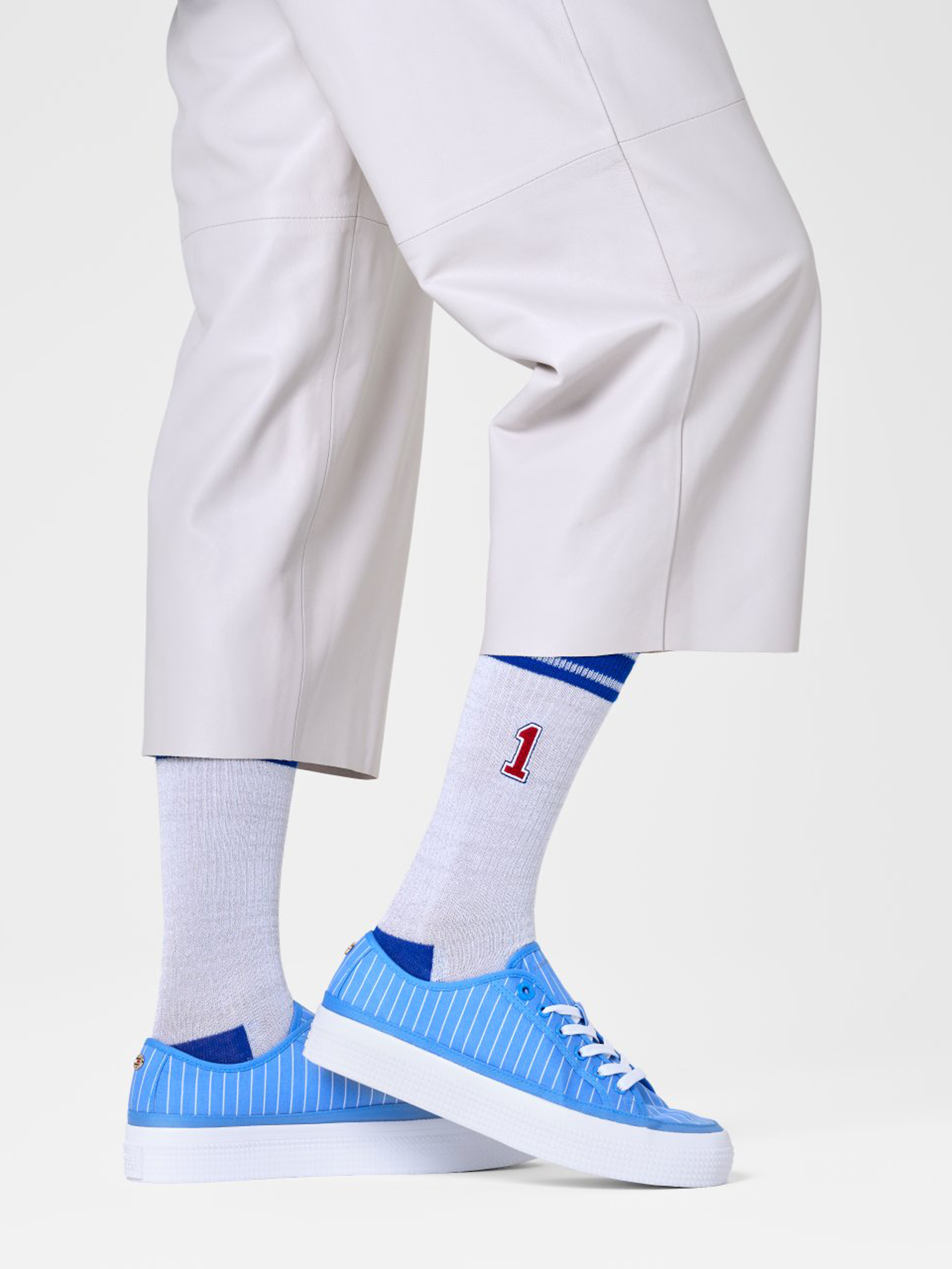 Ponožky Happy Socks Elton John Stadium Mid High (white)