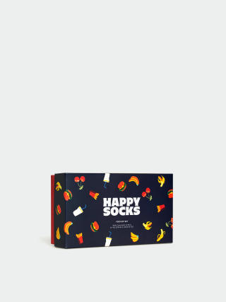 Ponožky Happy Socks 3-Pack Food Gift Set (navy)