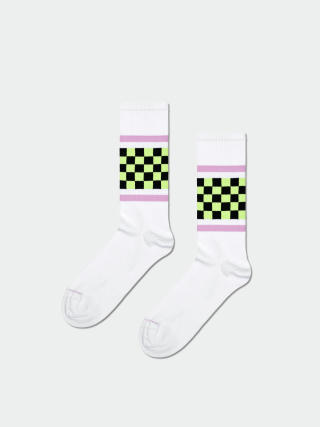 Ponožky Happy Socks Checked Stripe (white)