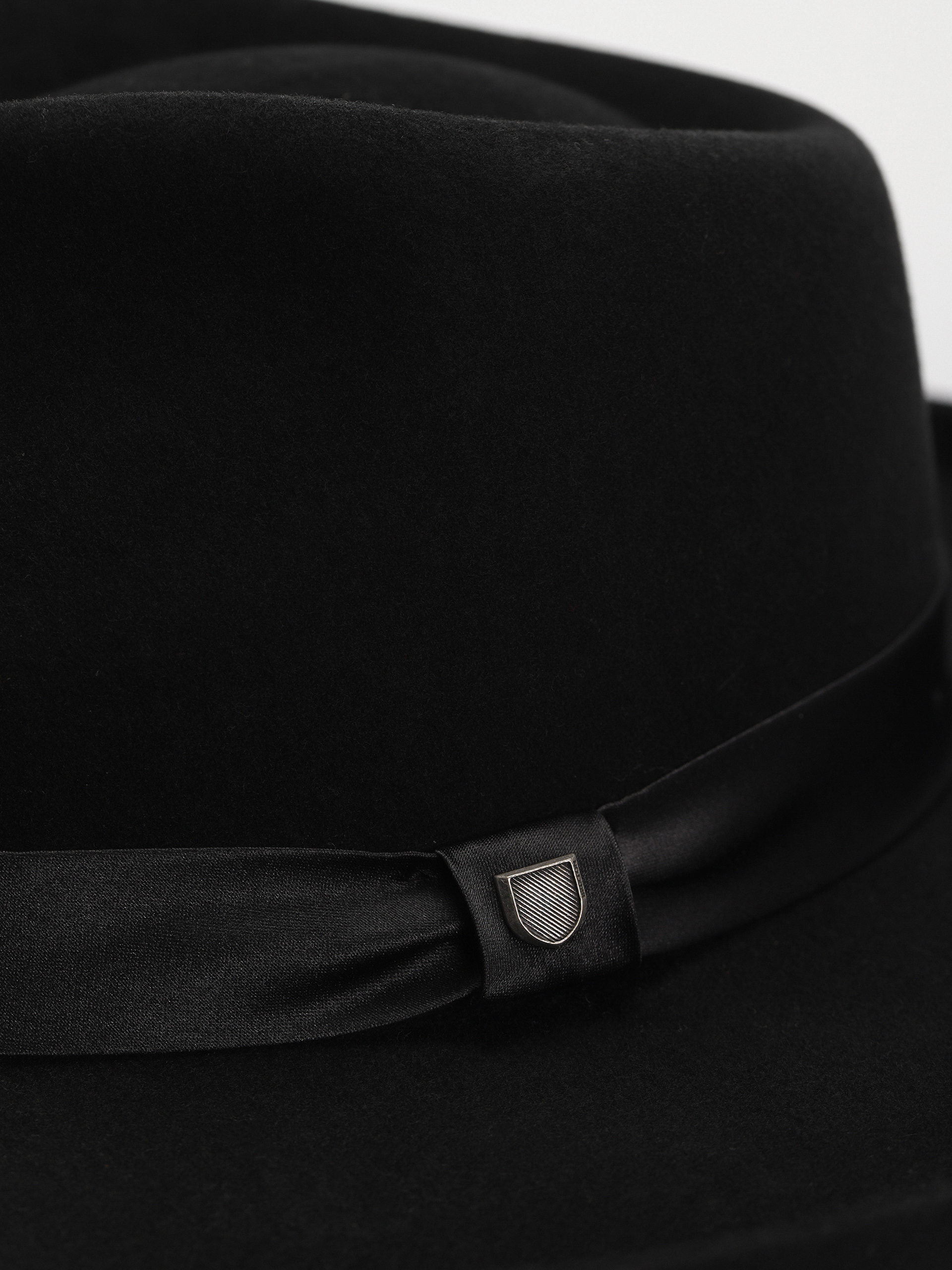 Klobouk Brixton Victoria Felt Fedora Wmn (black/black satin)