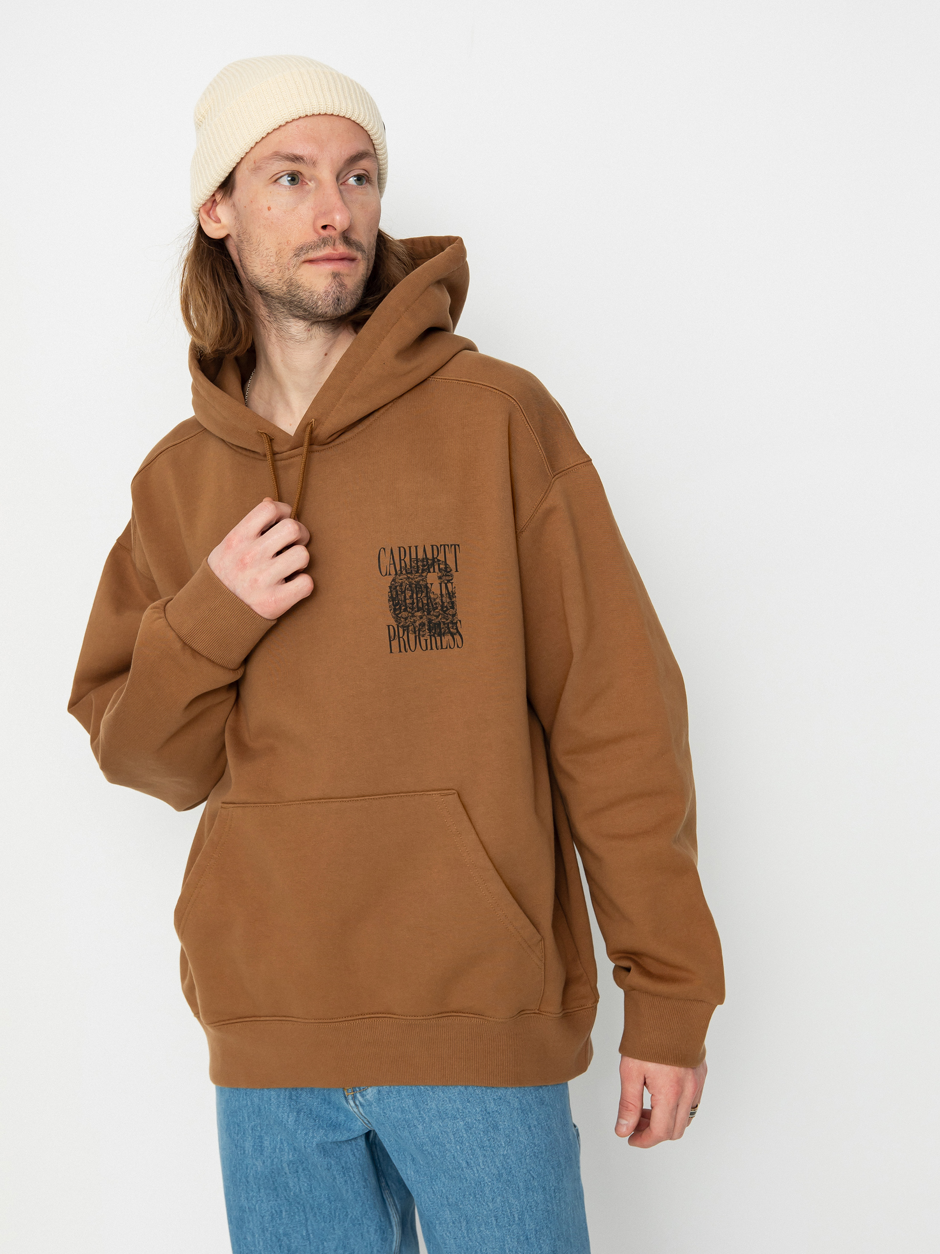 Mikina s kapucí Carhartt WIP Always a WIP HD (hamilton brown)