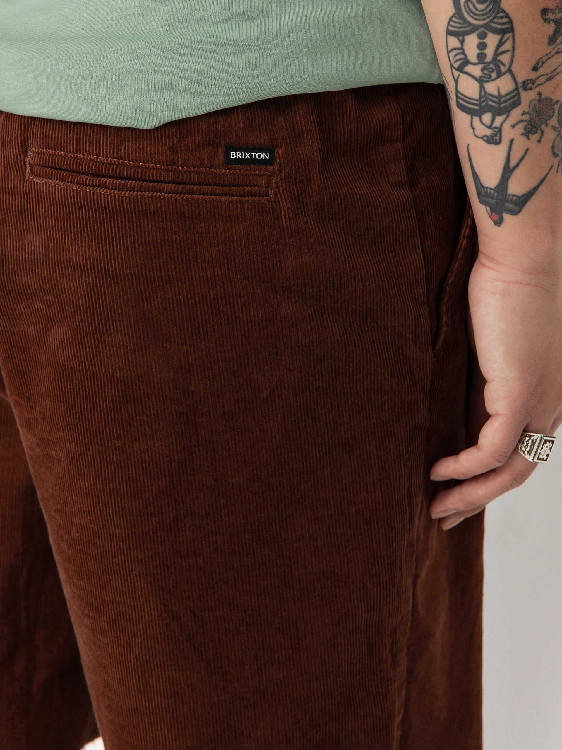 Kraťasy Brixton Madrid II (sepia cord)