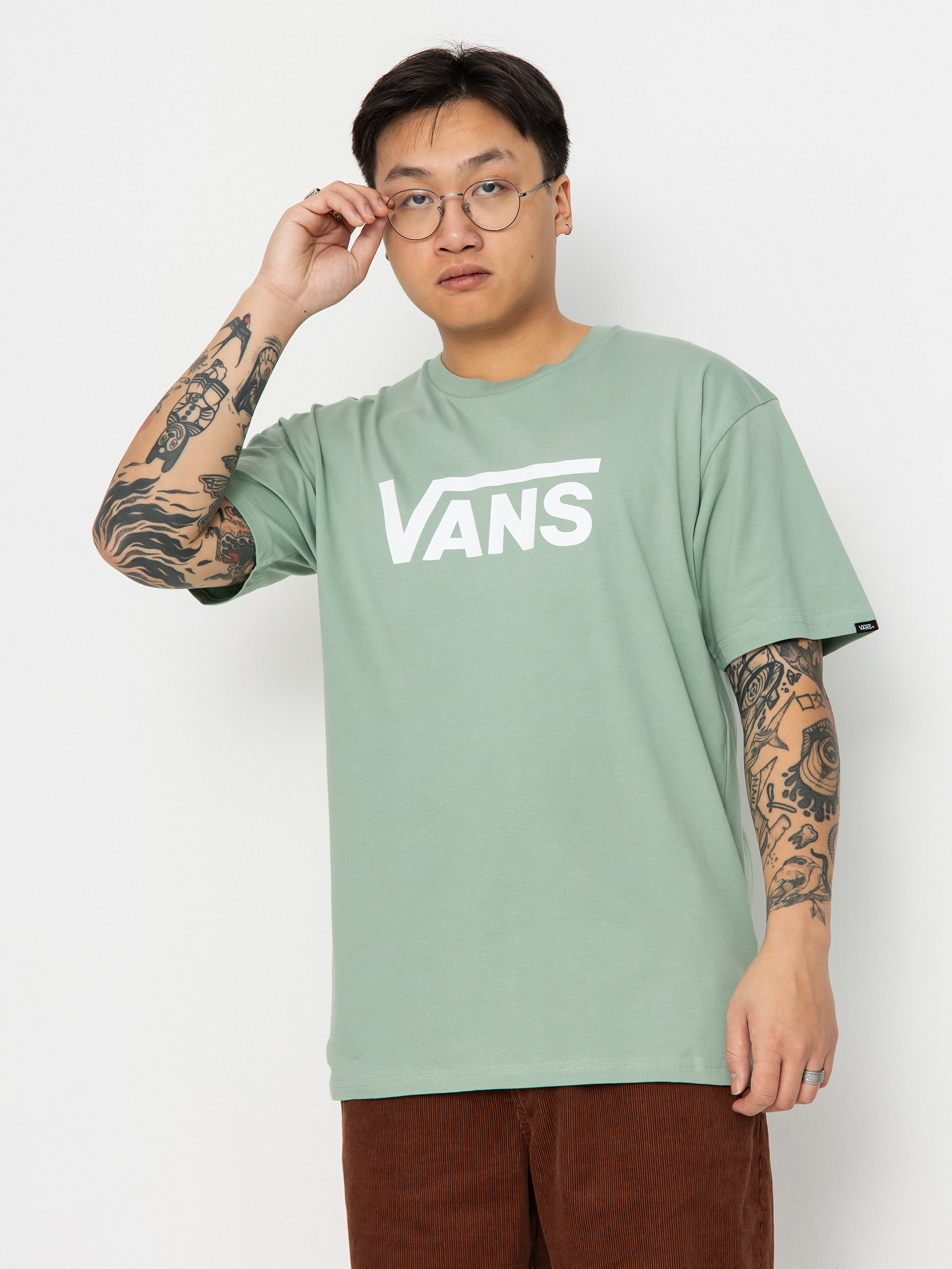 Tričko Vans Classic (iceberg green/white)