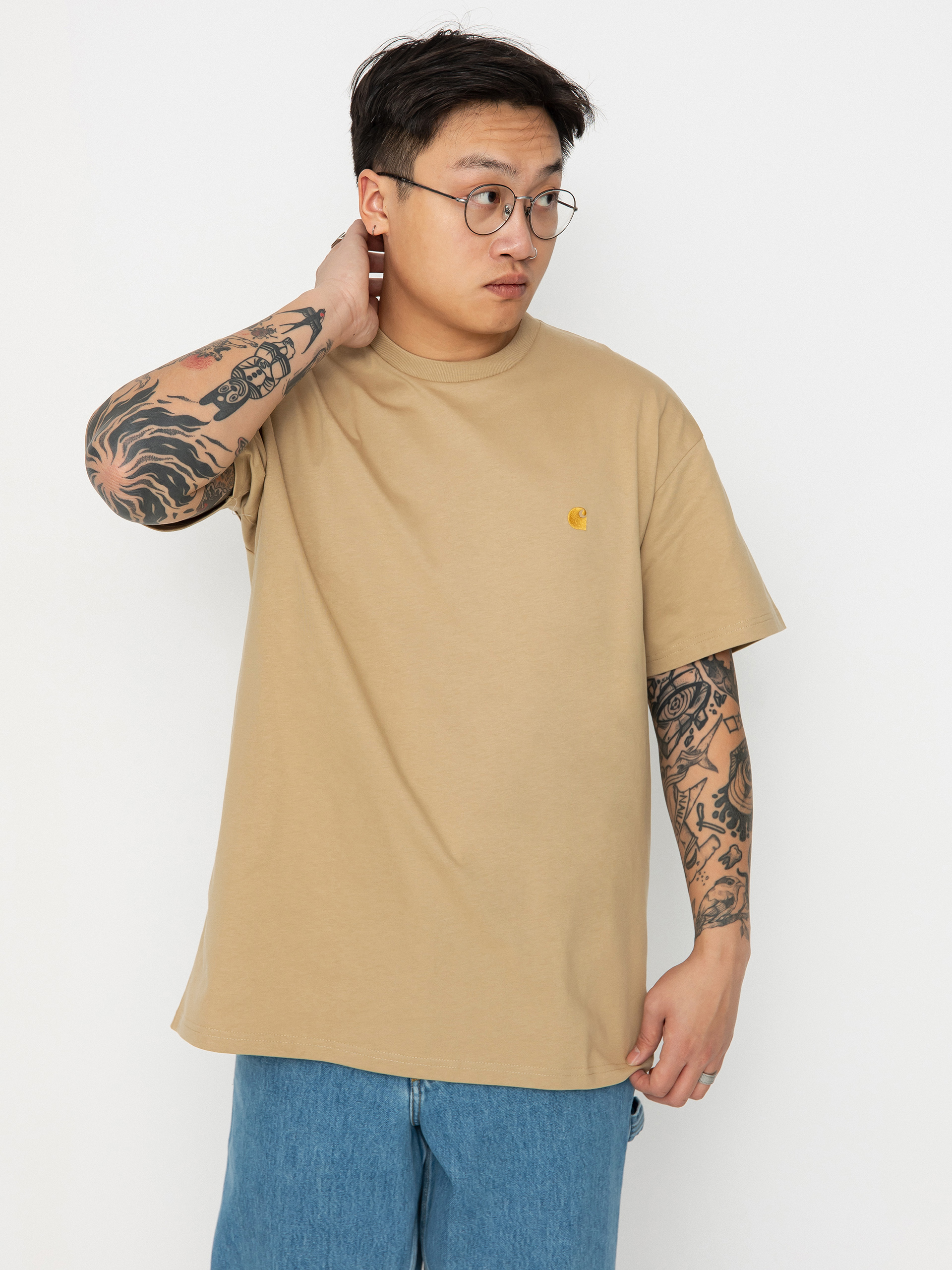 Tričko Carhartt WIP Chase (sable/gold)