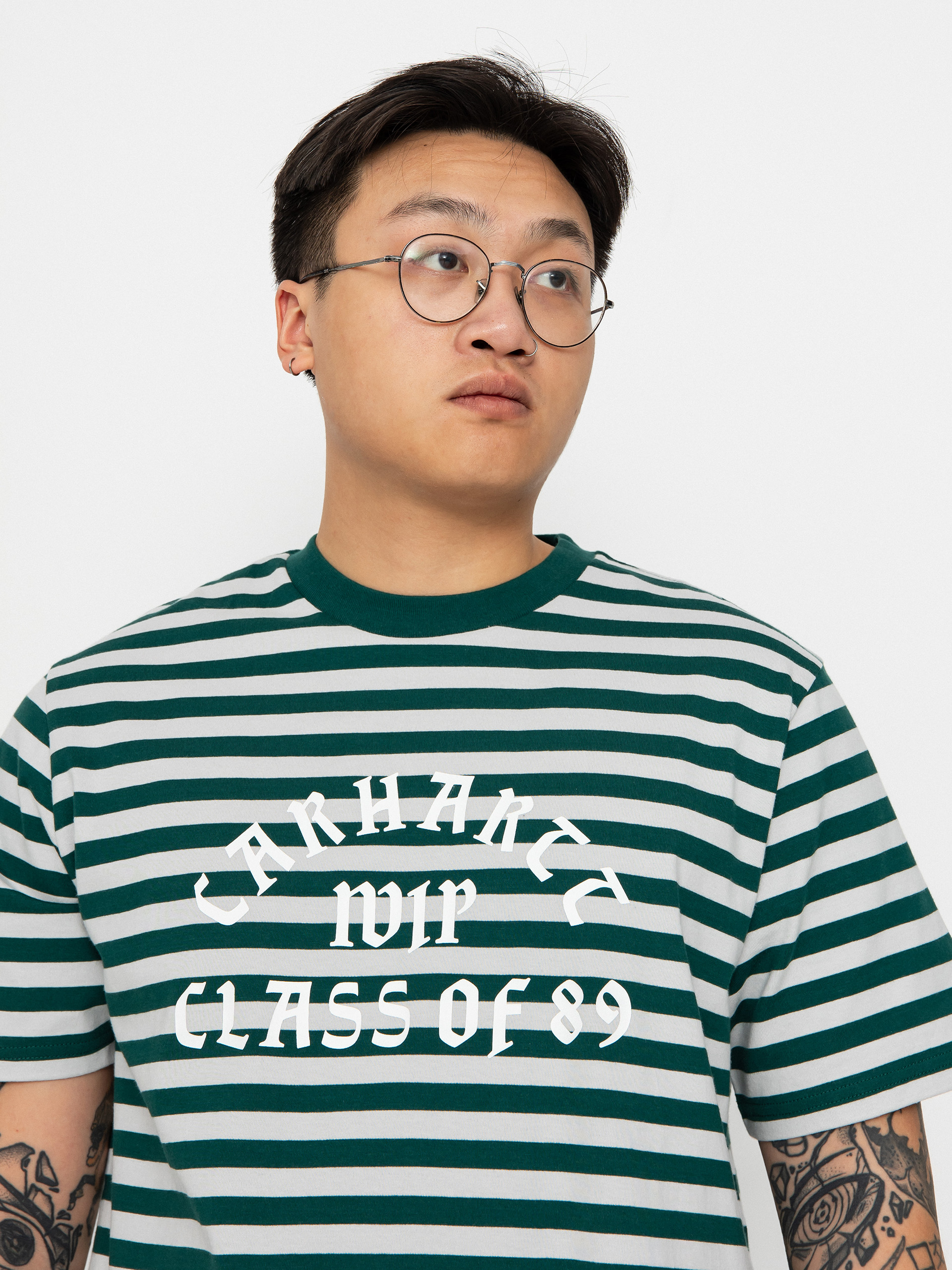 Tričko Carhartt WIP Scotty Athletic (scotty stripe/chervil/sonic silver)