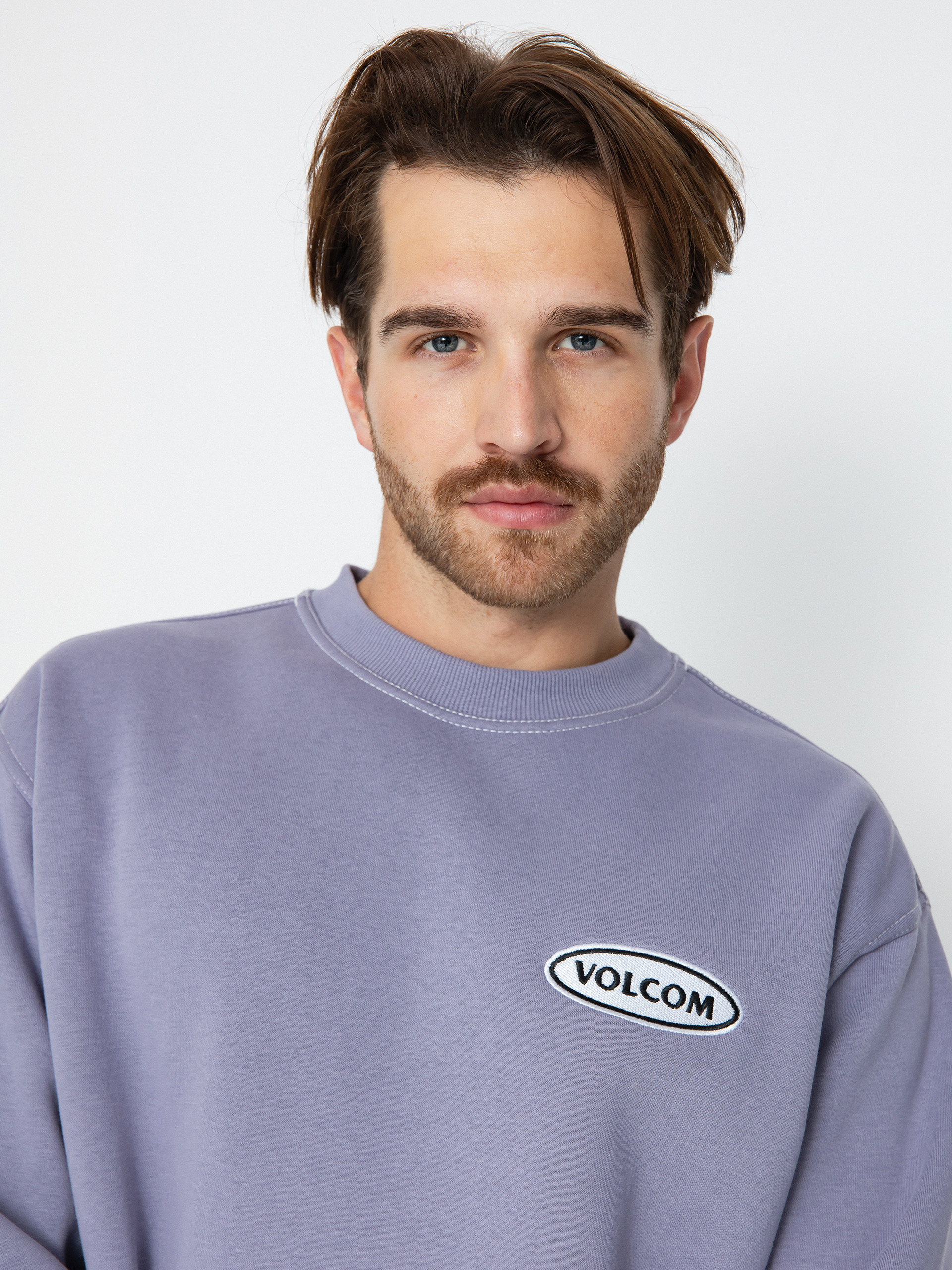 Mikina Volcom Workard Crew (violet dust)