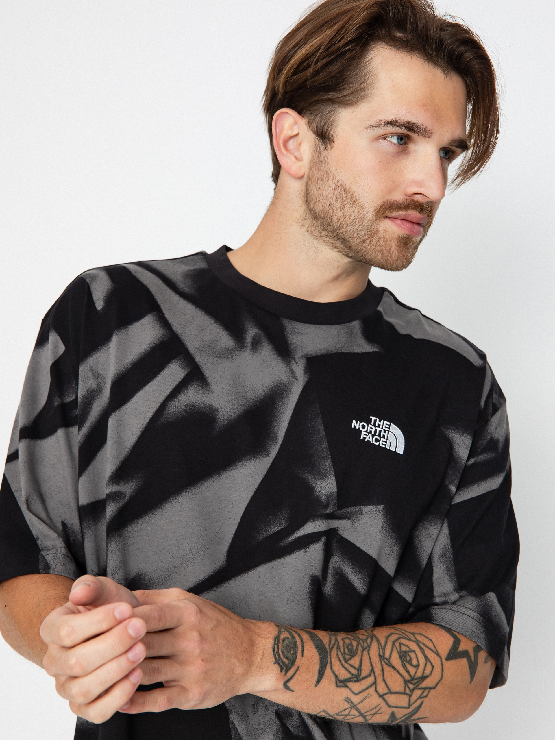 Tričko The North Face Oversize Simple Dome Print (smoked pearl garment fo)