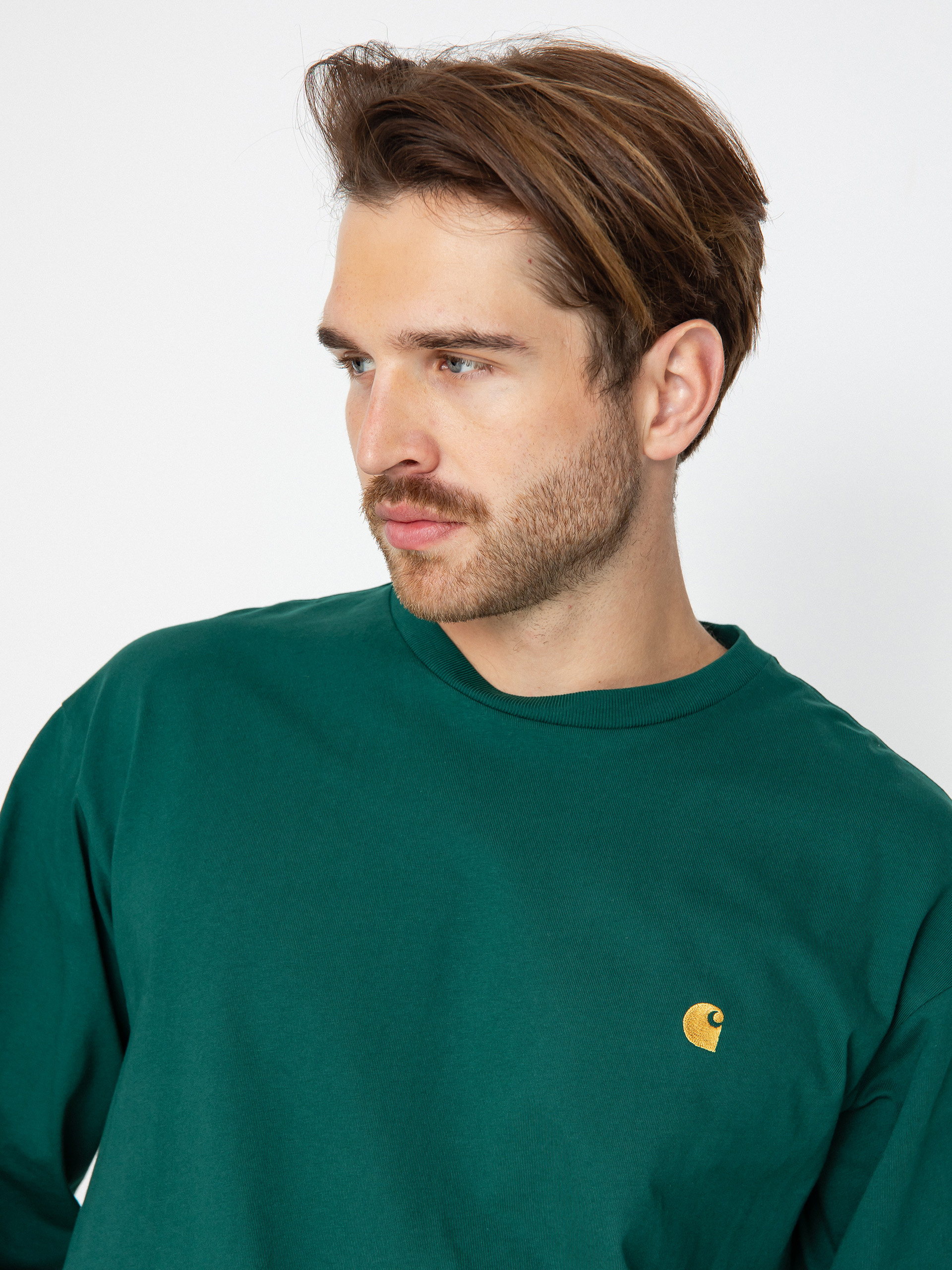 Triko Carhartt WIP Chase (chervil/gold)