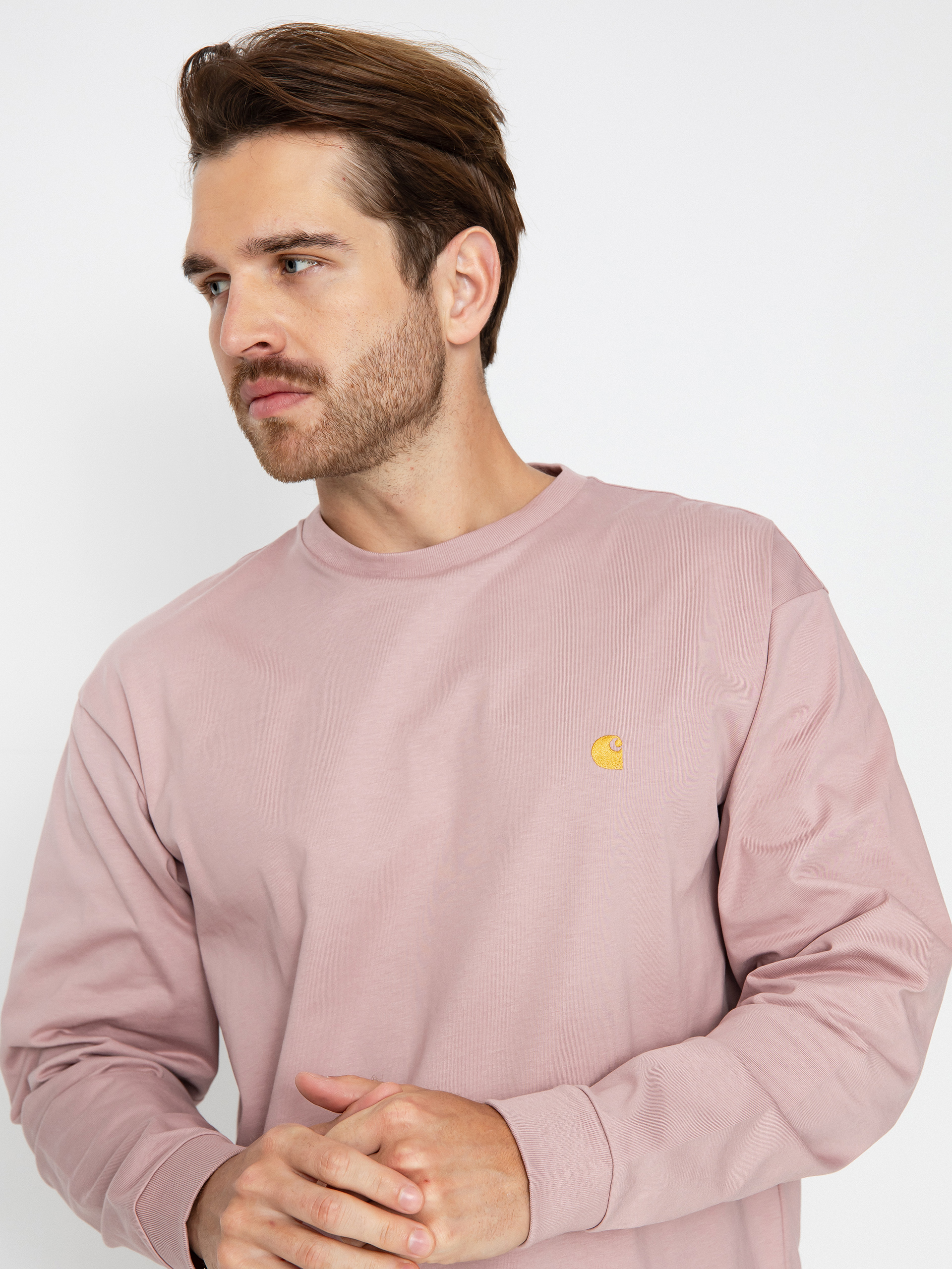Triko Carhartt WIP Chase (glassy pink/gold)